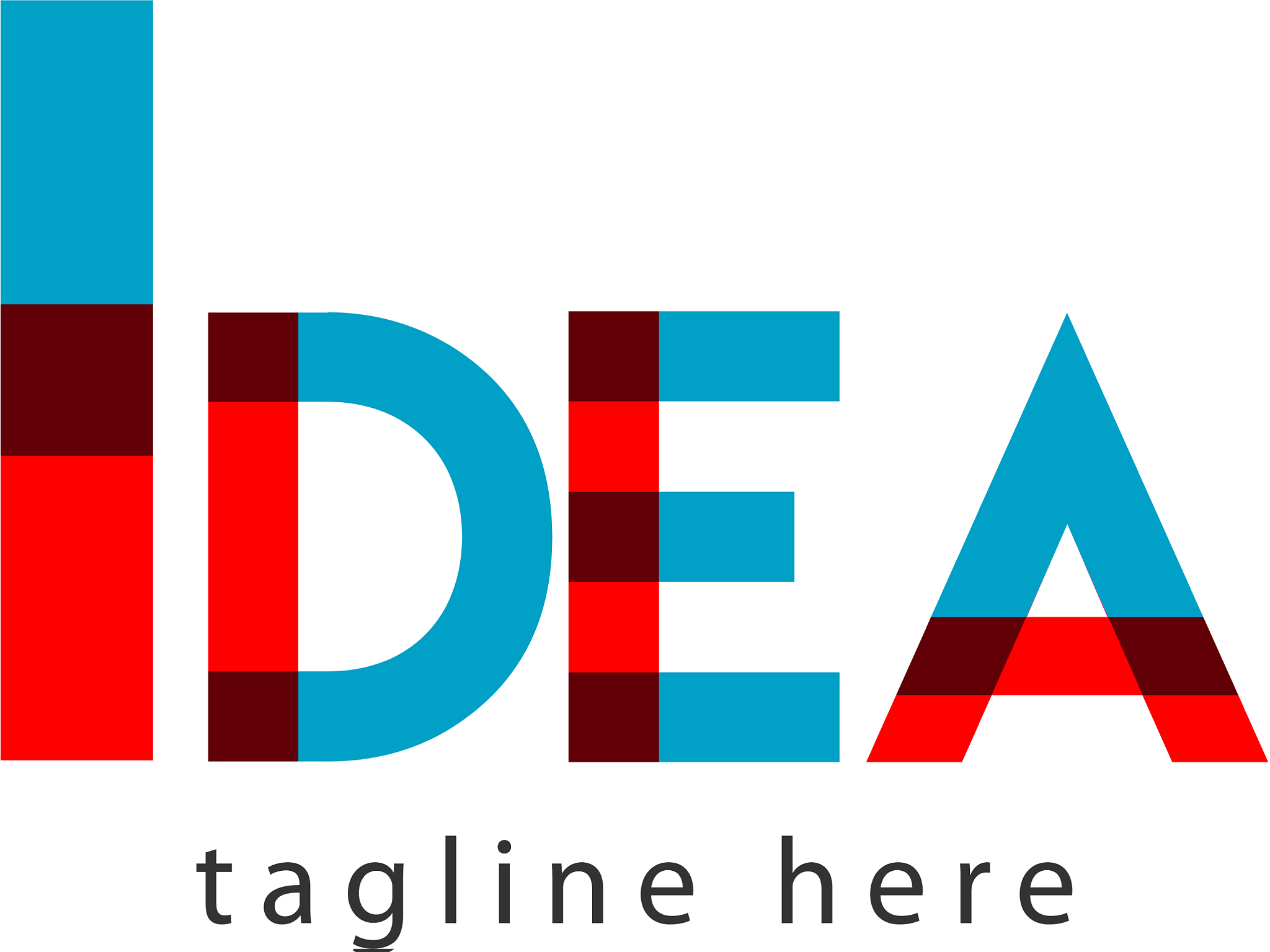idea logo letter template design