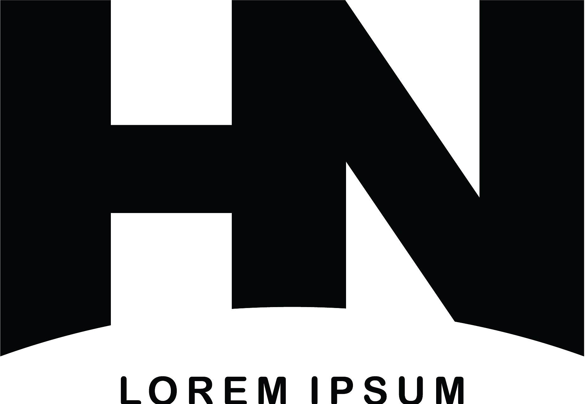initial letter brand logo template logotype