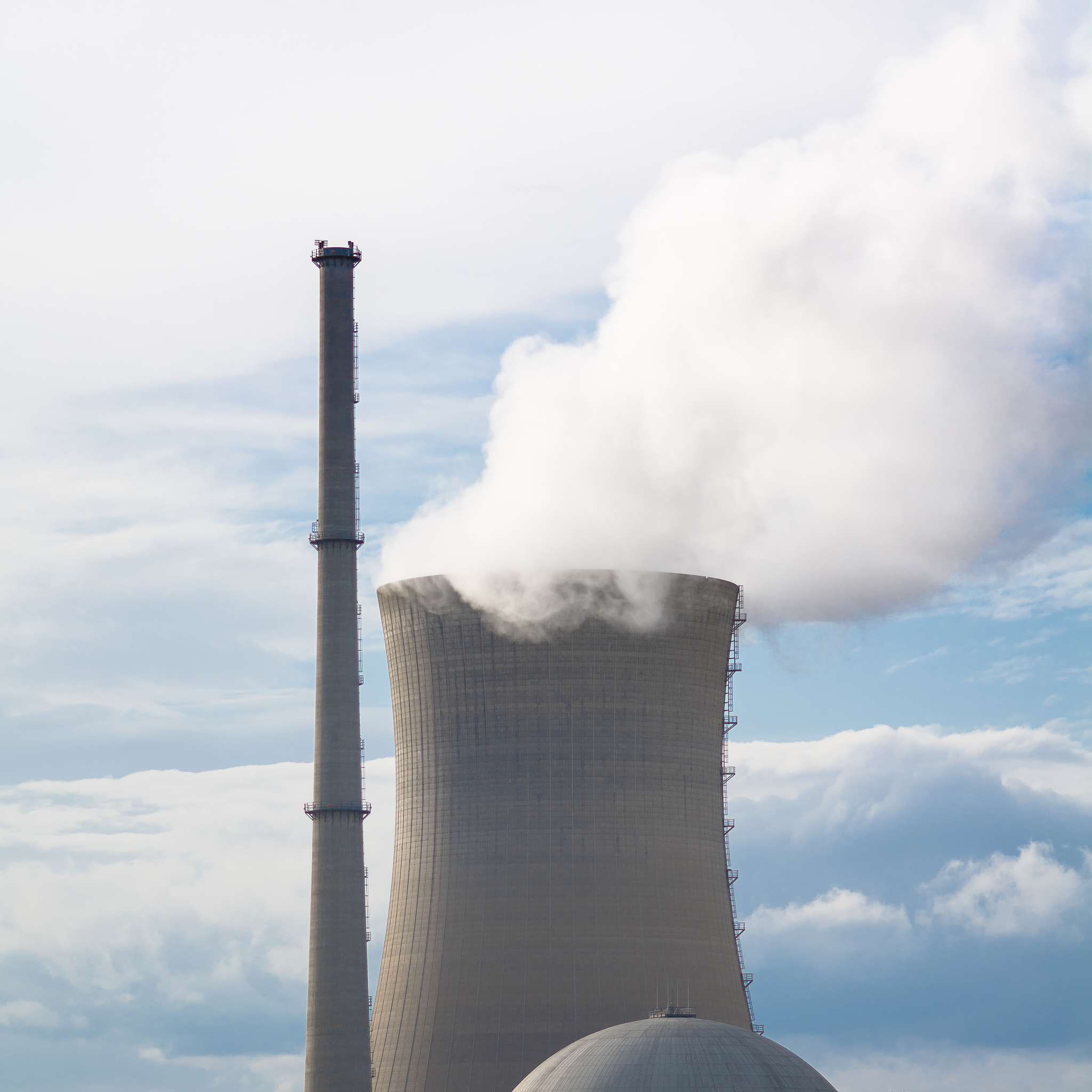 nuclear power plant in the clouds