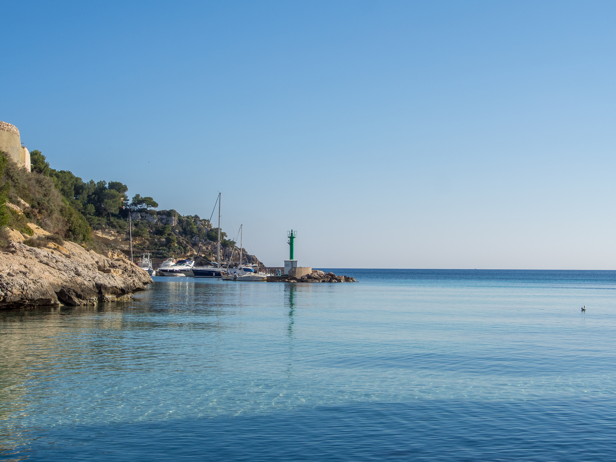 lonely beach in majorca