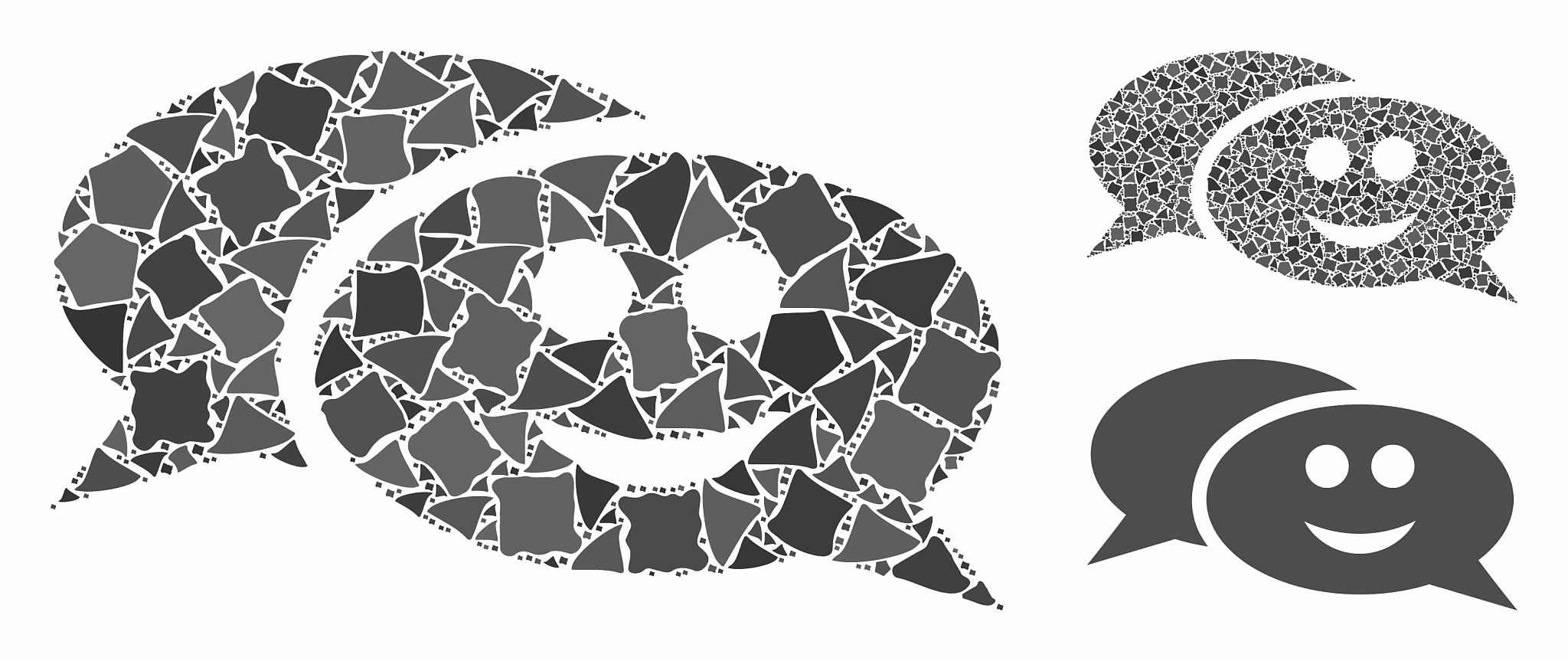 smile chat messages composition icon bumpy