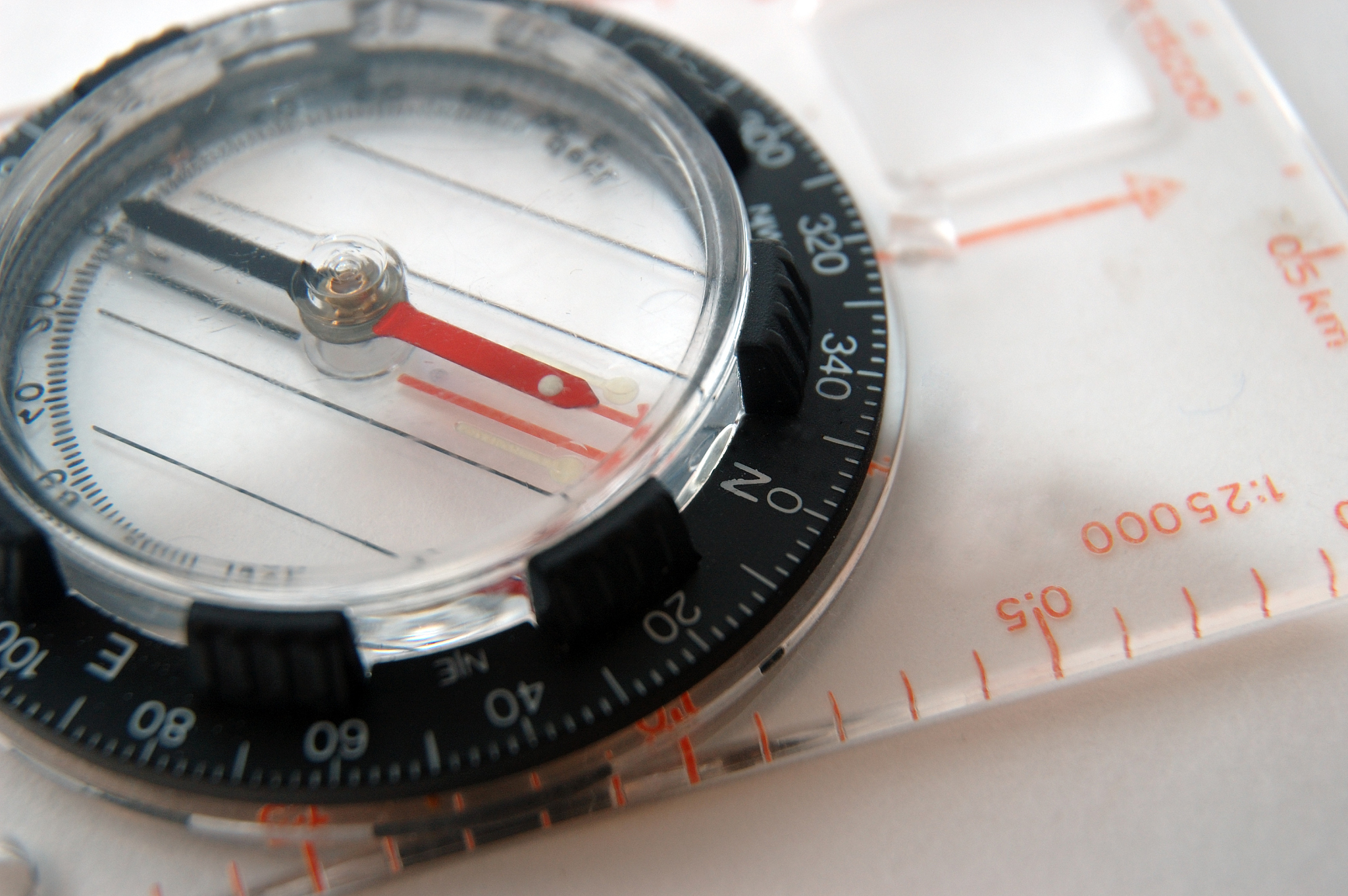 compass pointing north