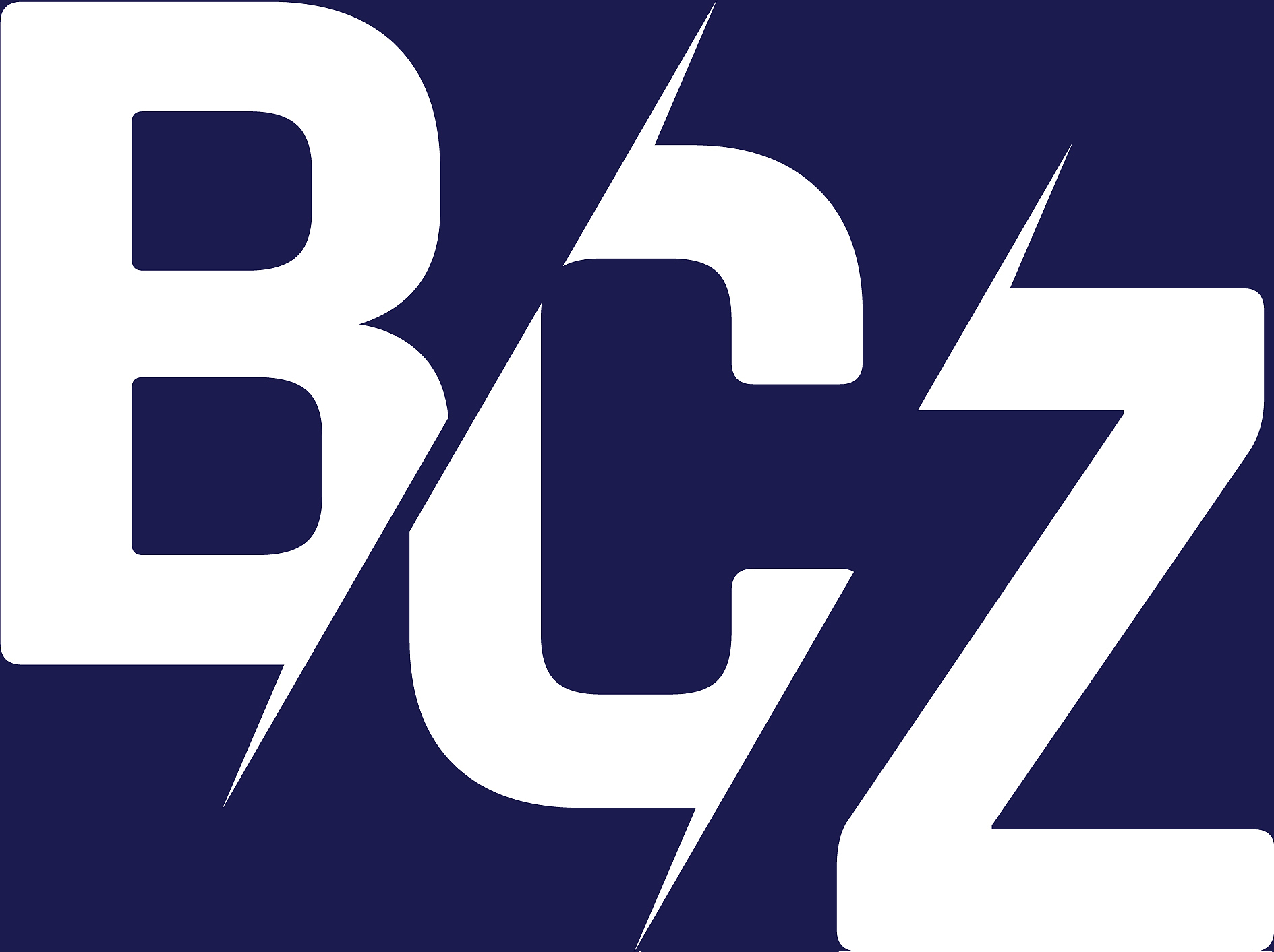 monogram letters initial logo design bcz