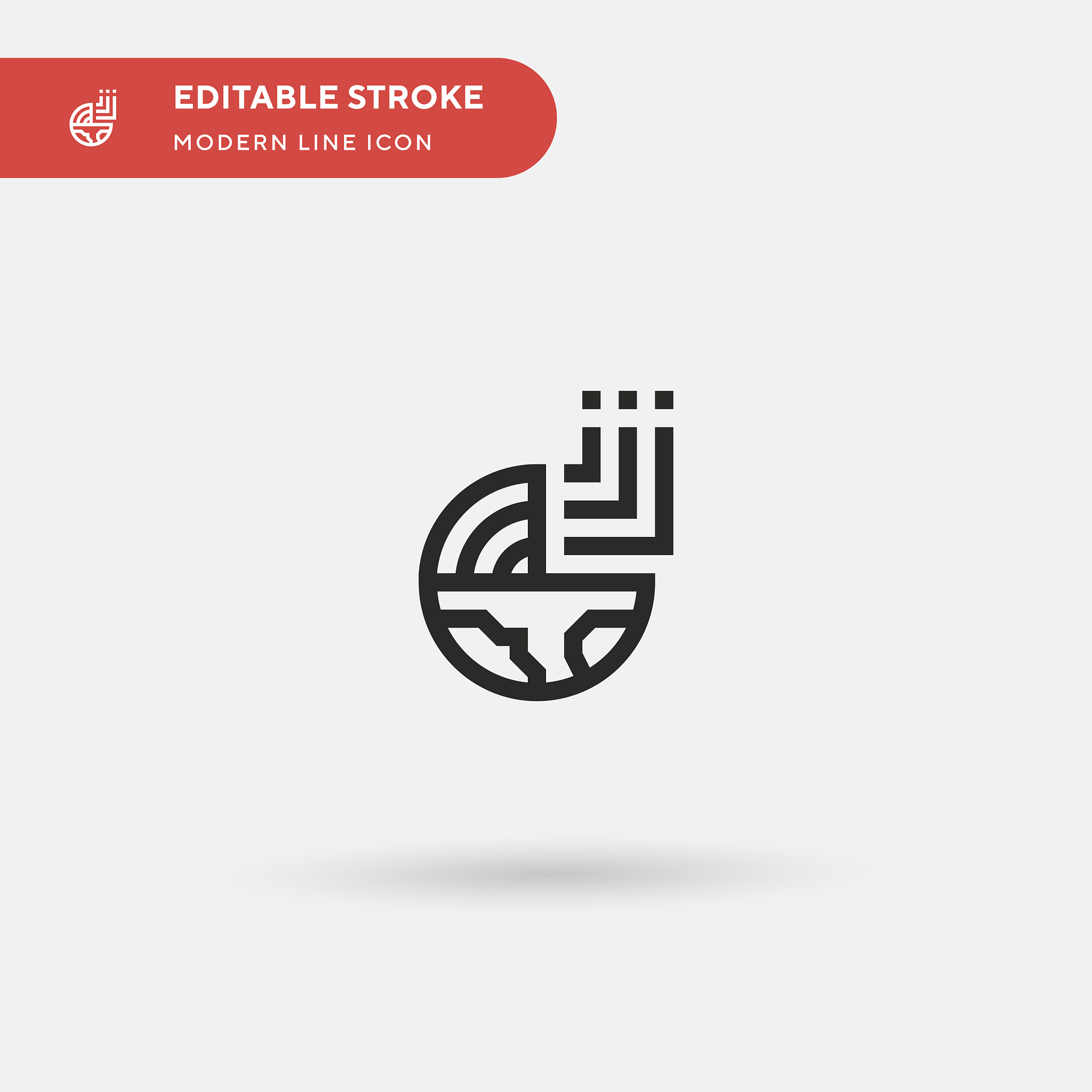 geology simple icon symbol