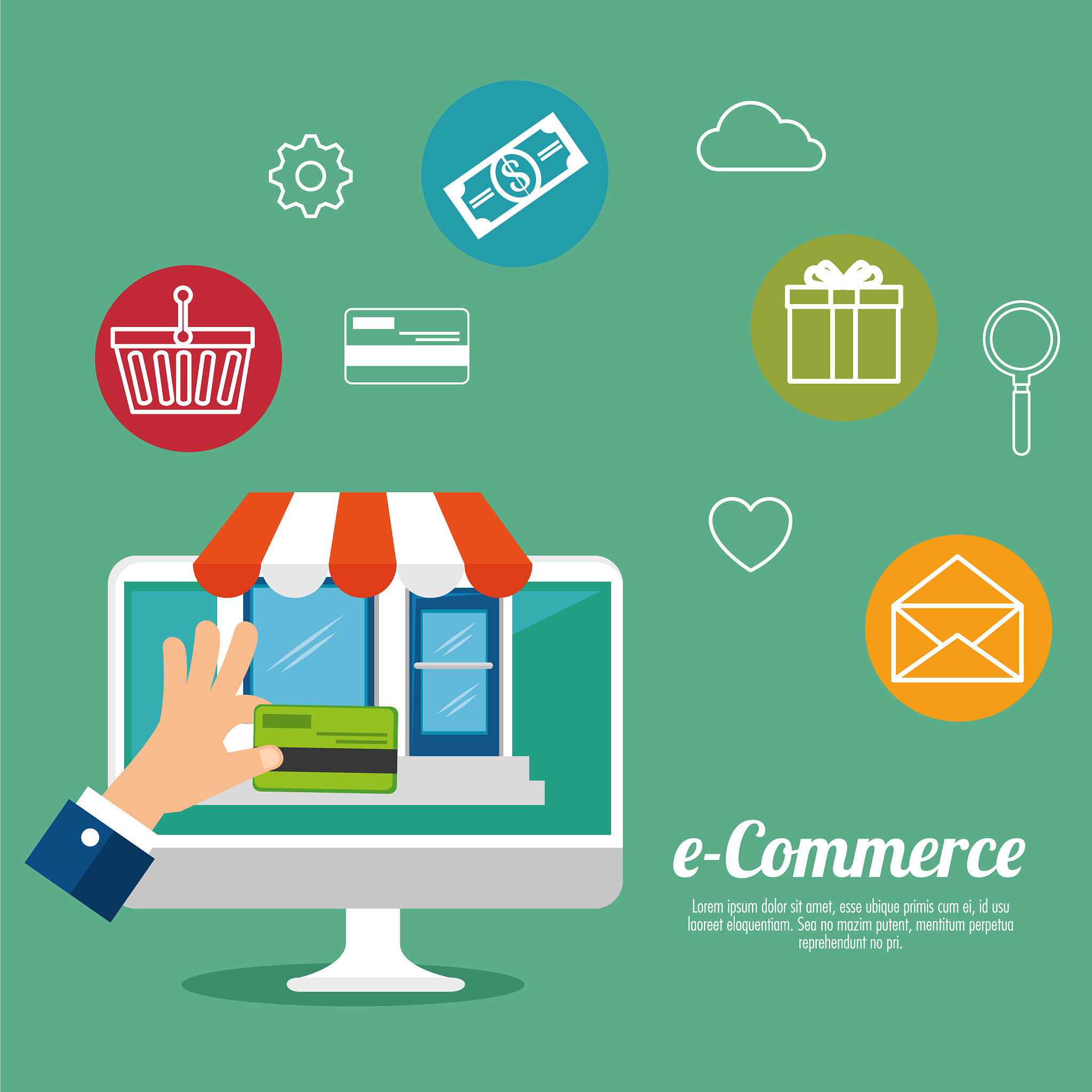 e commerce concept online shopping
