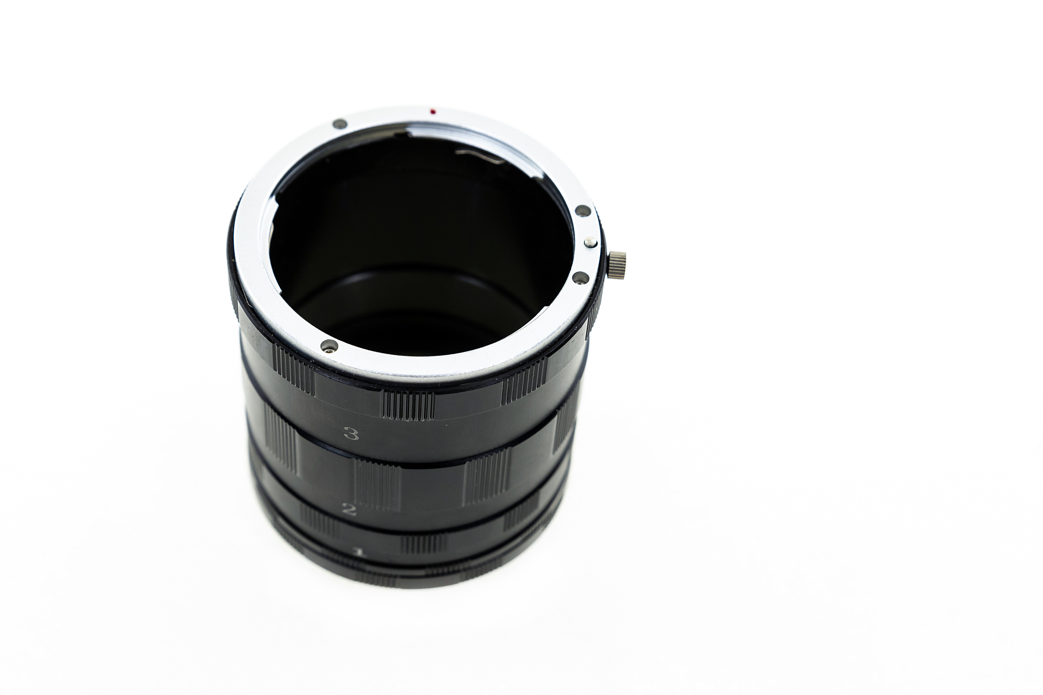 close-up rings, spacer for the lens on an isolated background ve
