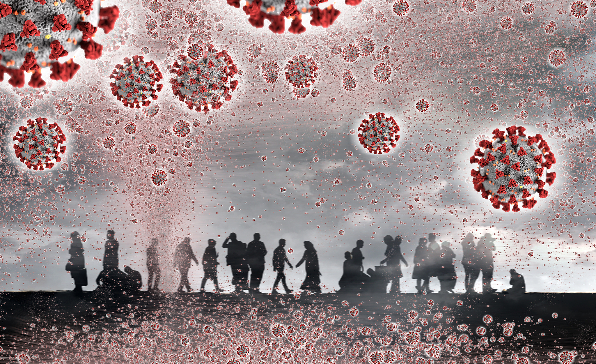 主题：恐怖、世界末日、病毒写一个30字内吸引人的标题