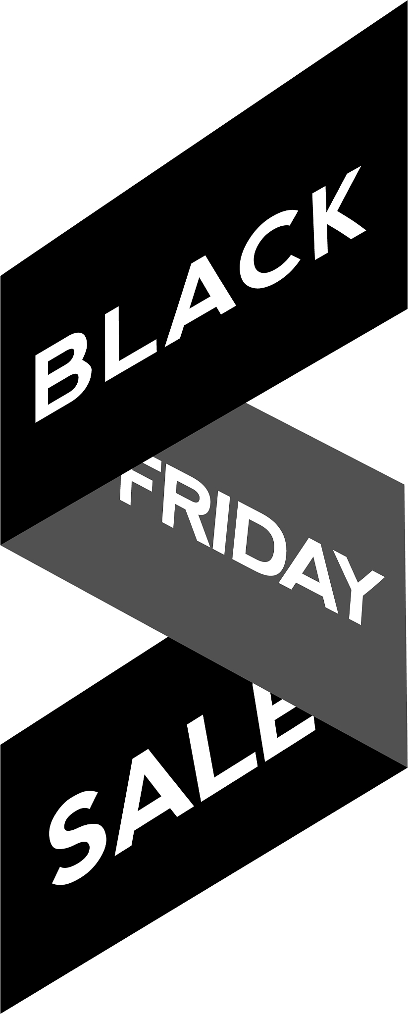 black friday ribbon