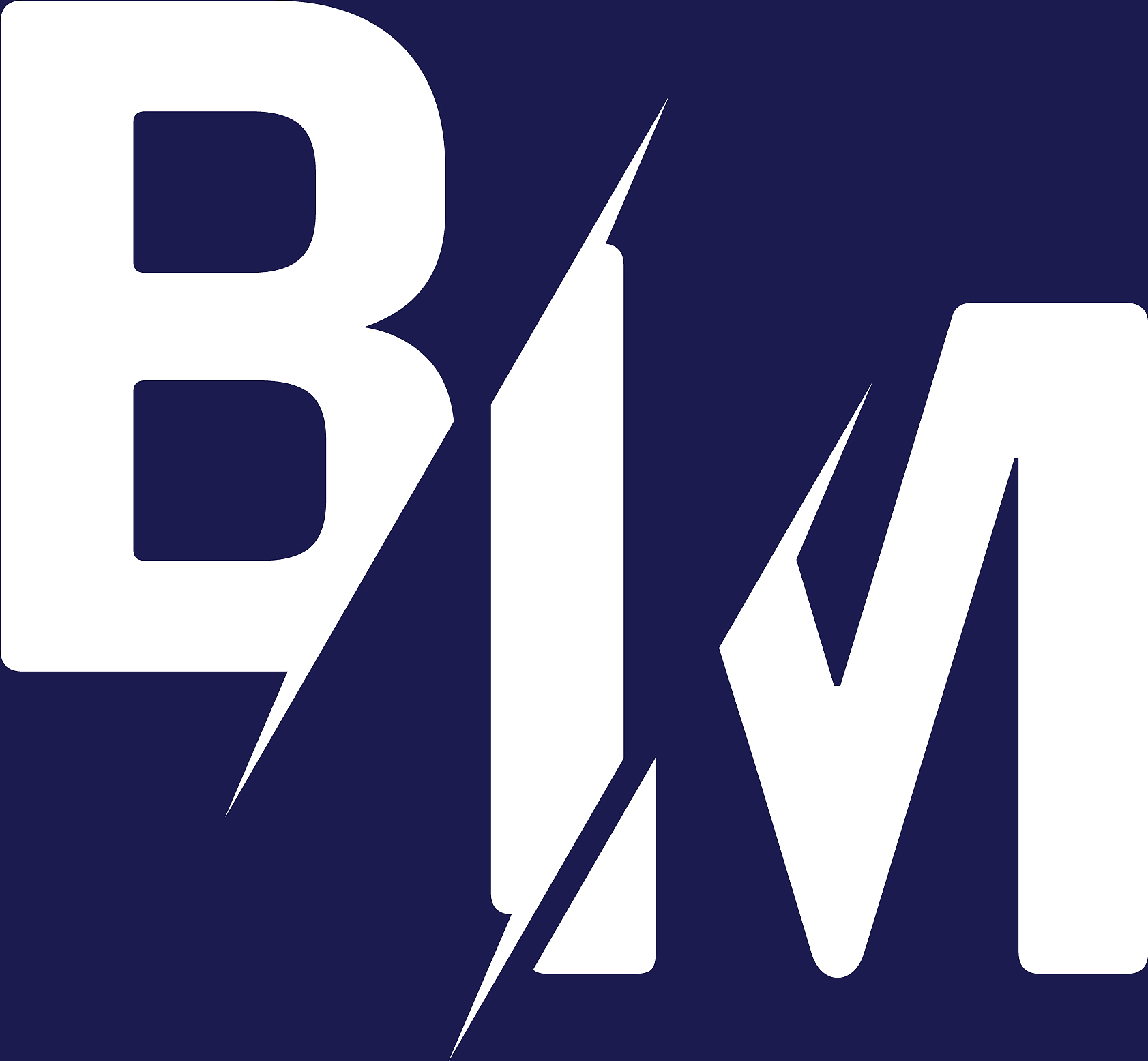 monogram letters initial logo design bim