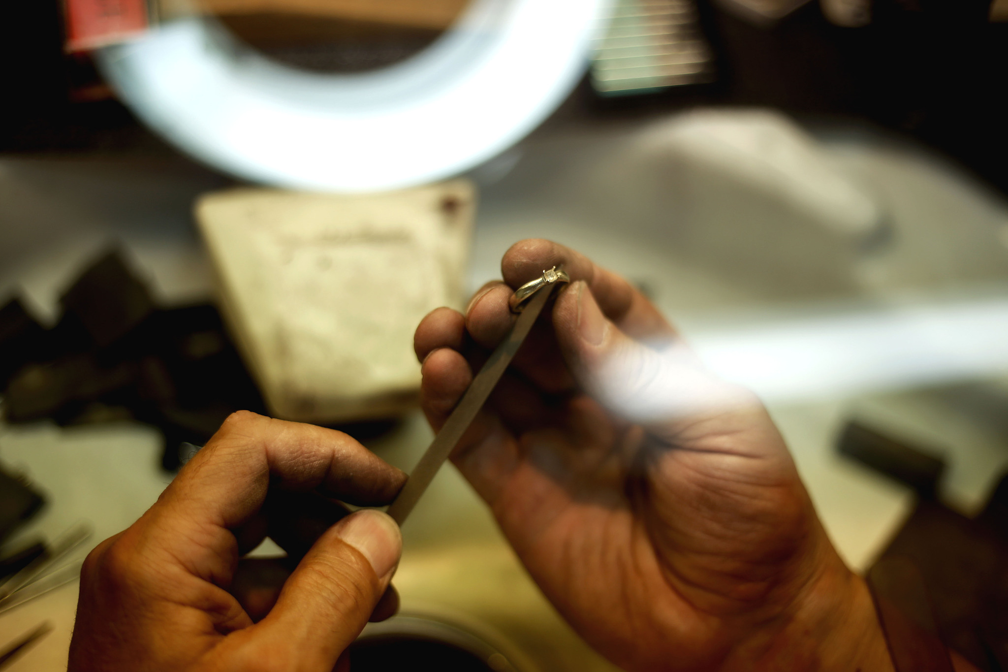 handmade jeweler process, manufacture of jewelery