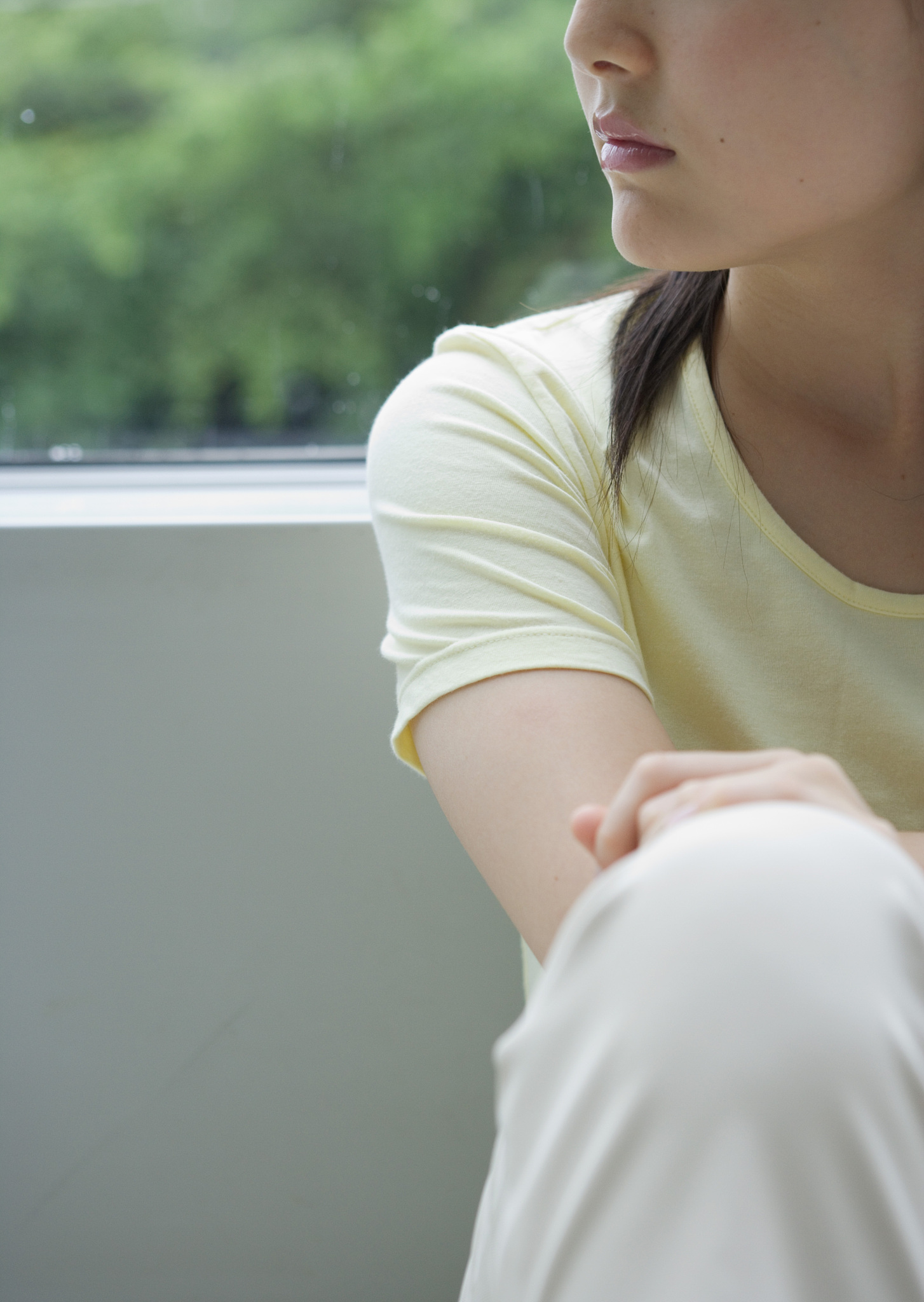 young woman looking away