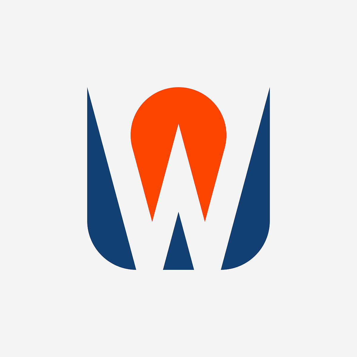 字母w的标志.图标设计