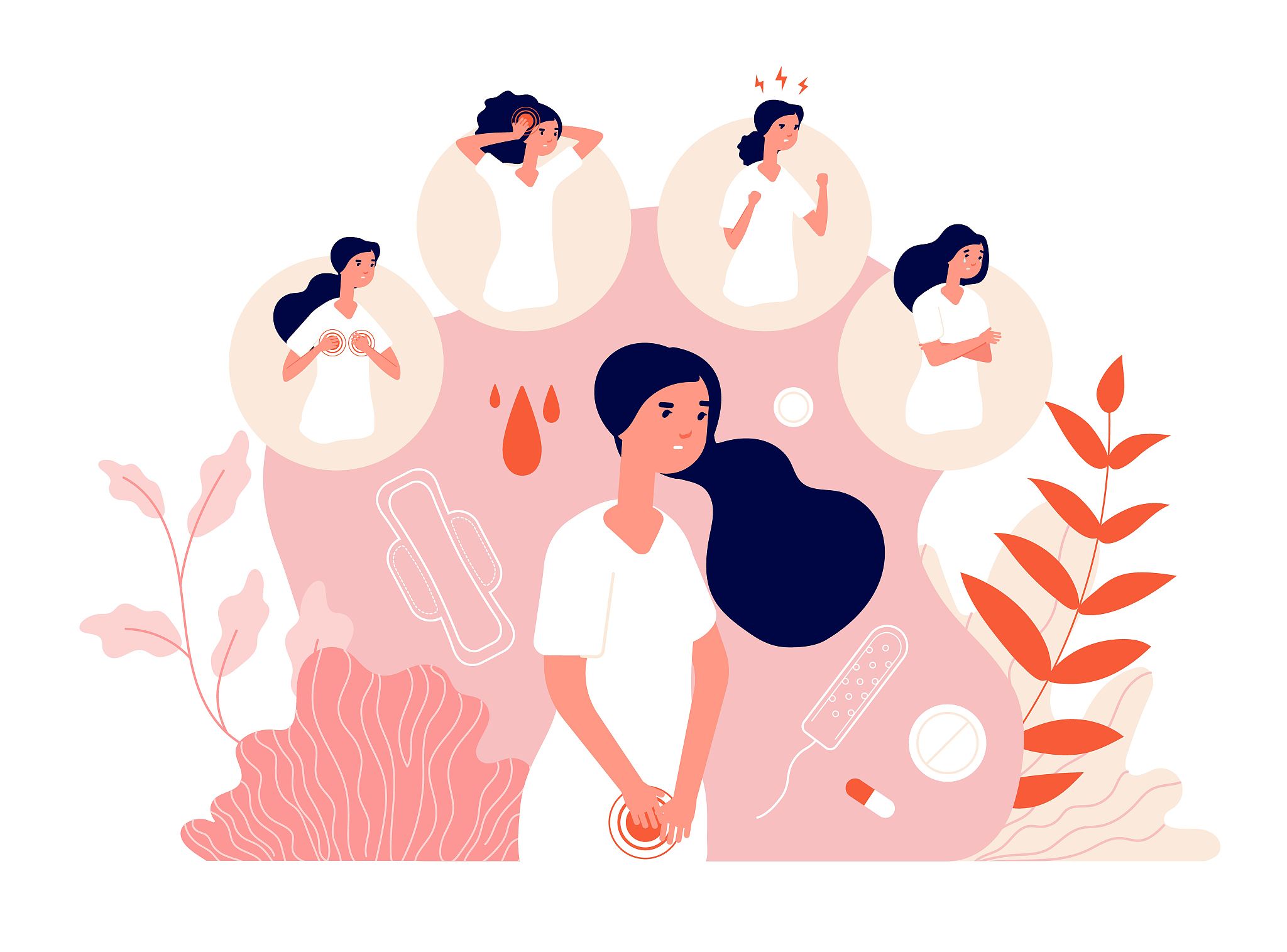围绝经期综合征：症状、原因、治疗方法 - 女性健康指南