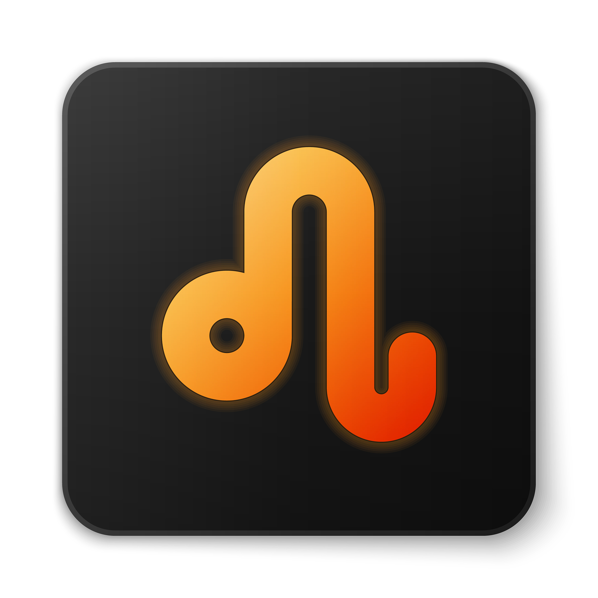 orange glowing neon leo zodiac sign icon isolated
