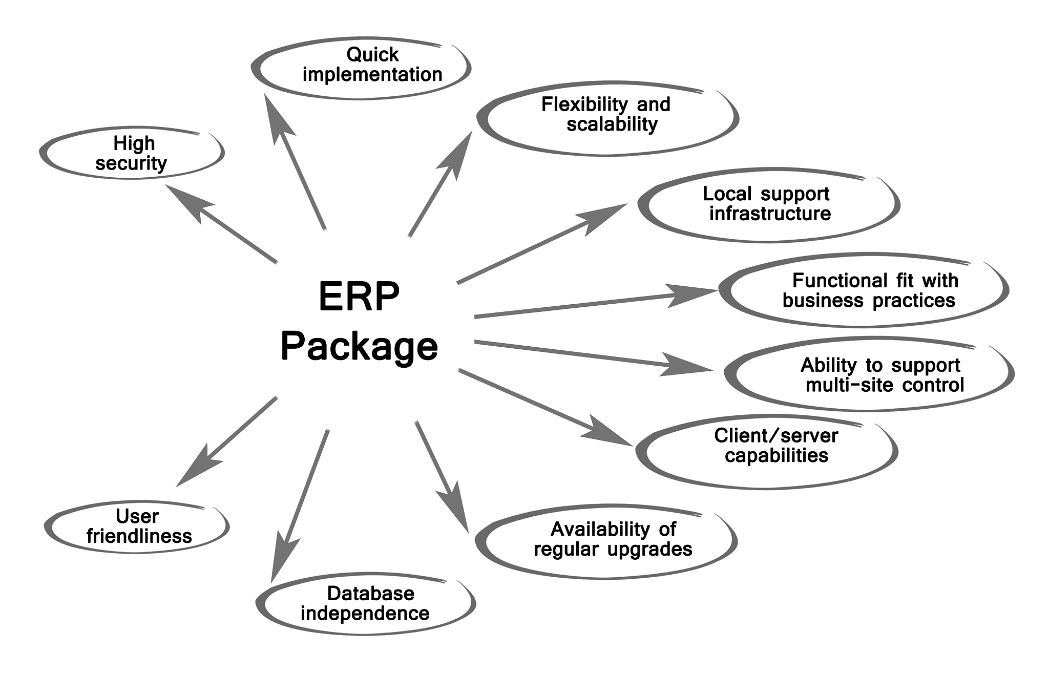 diagram of  erp package