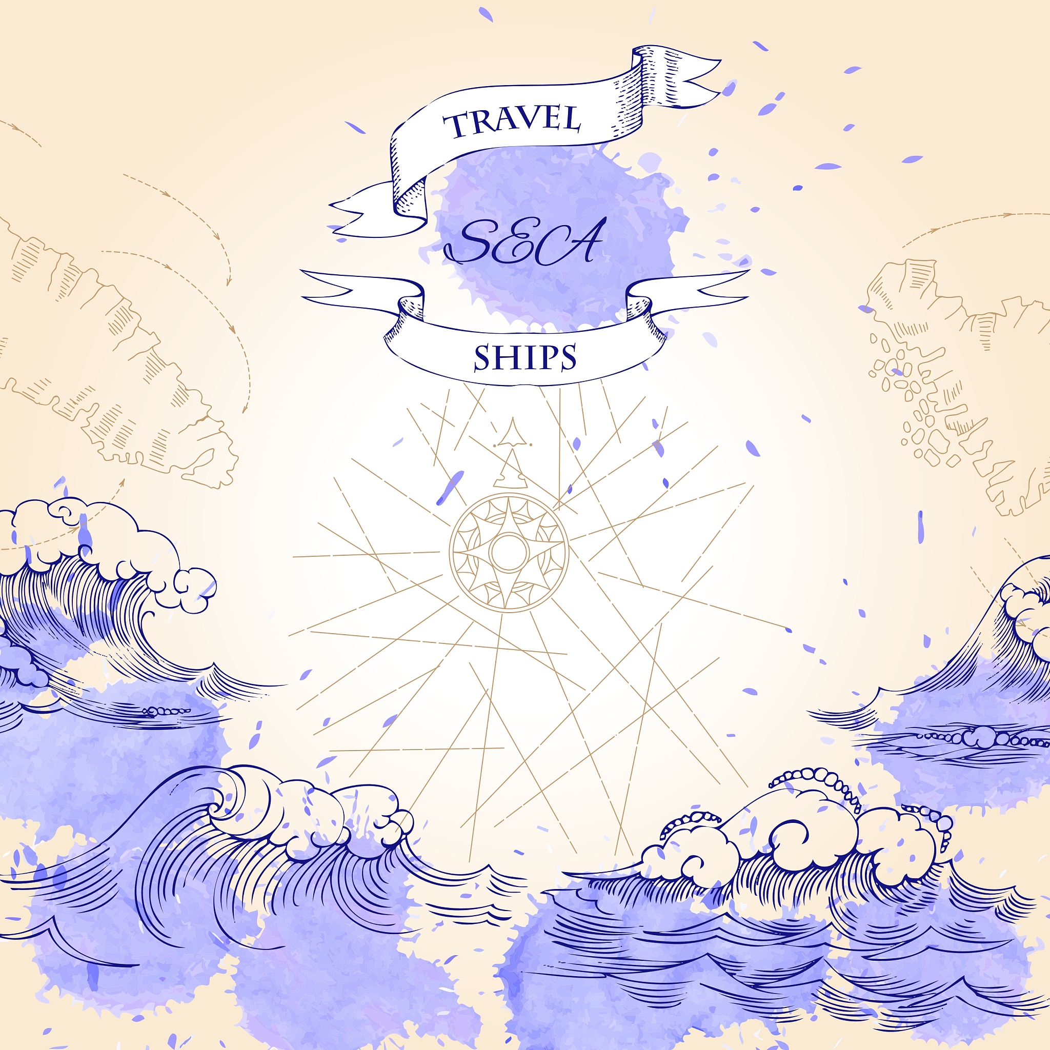 background with waves