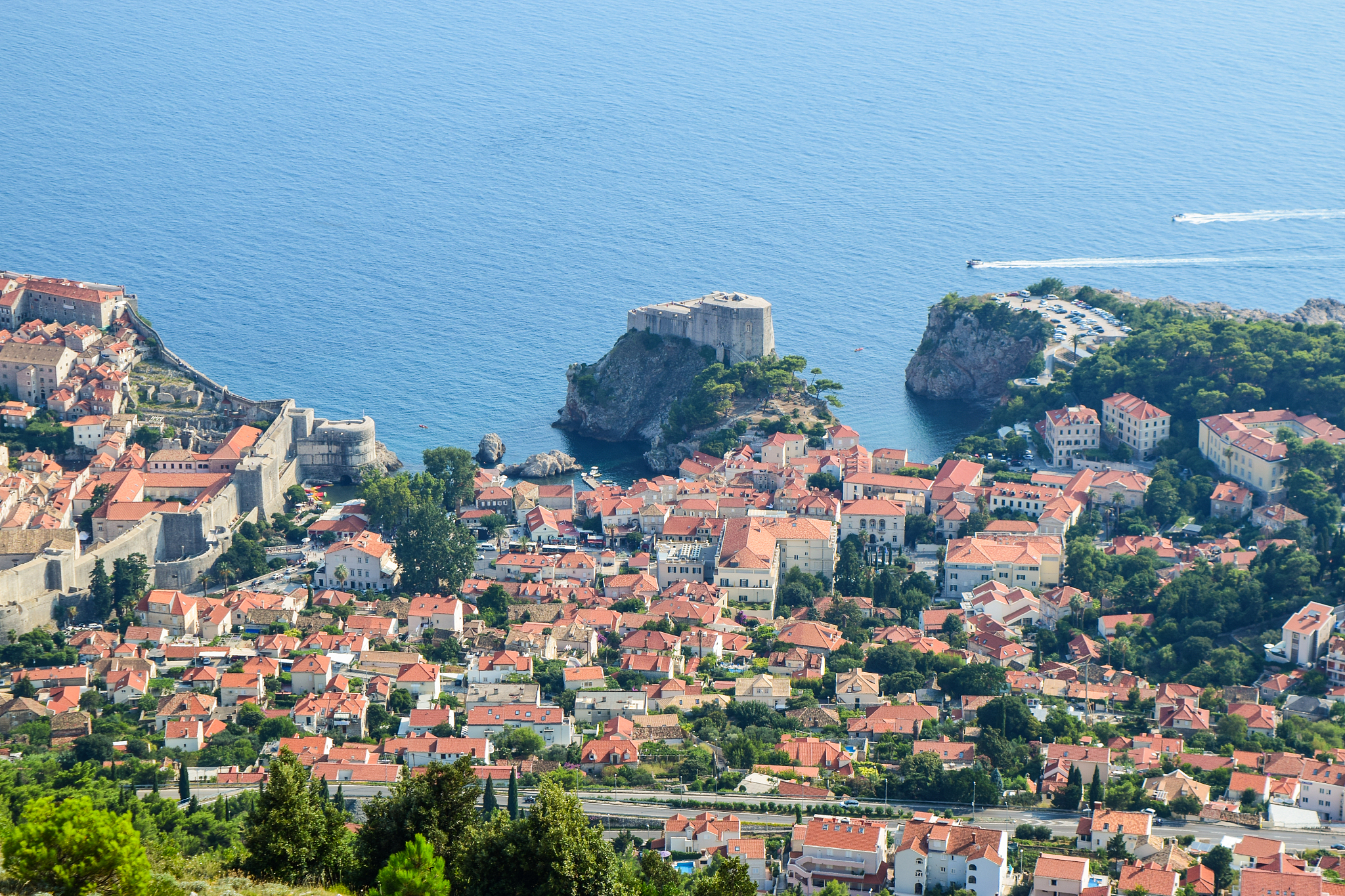 the dubrovnik cityscape.