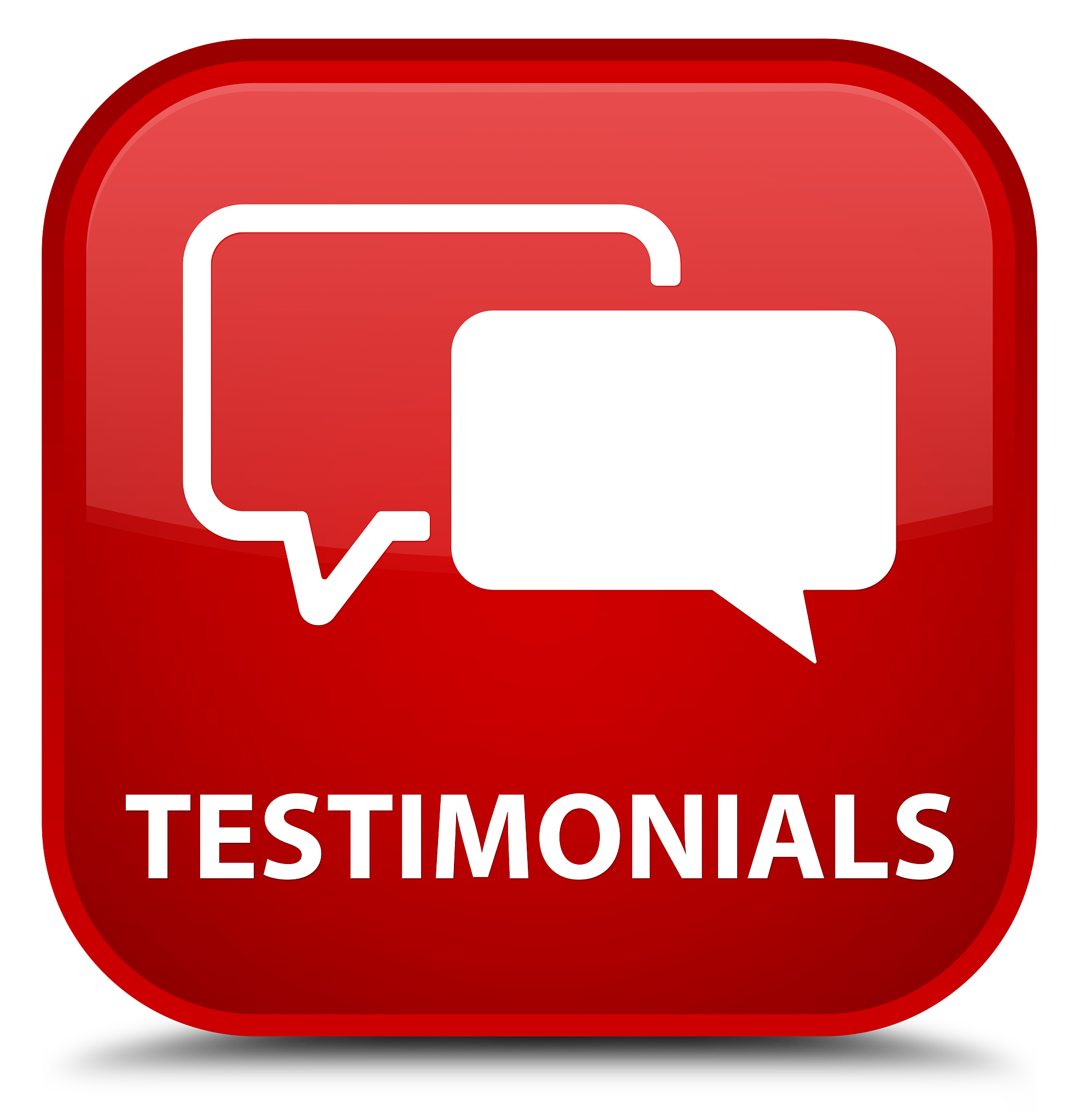 testimonials special red square button