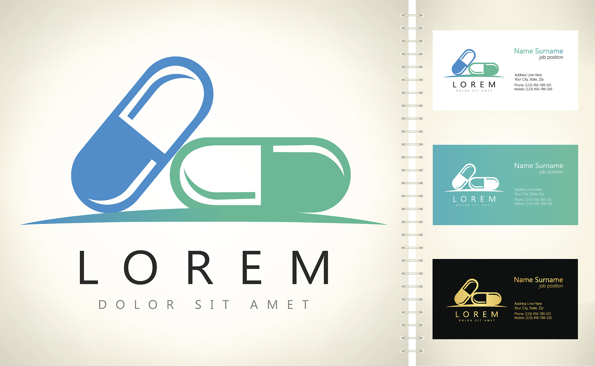 capsules vector