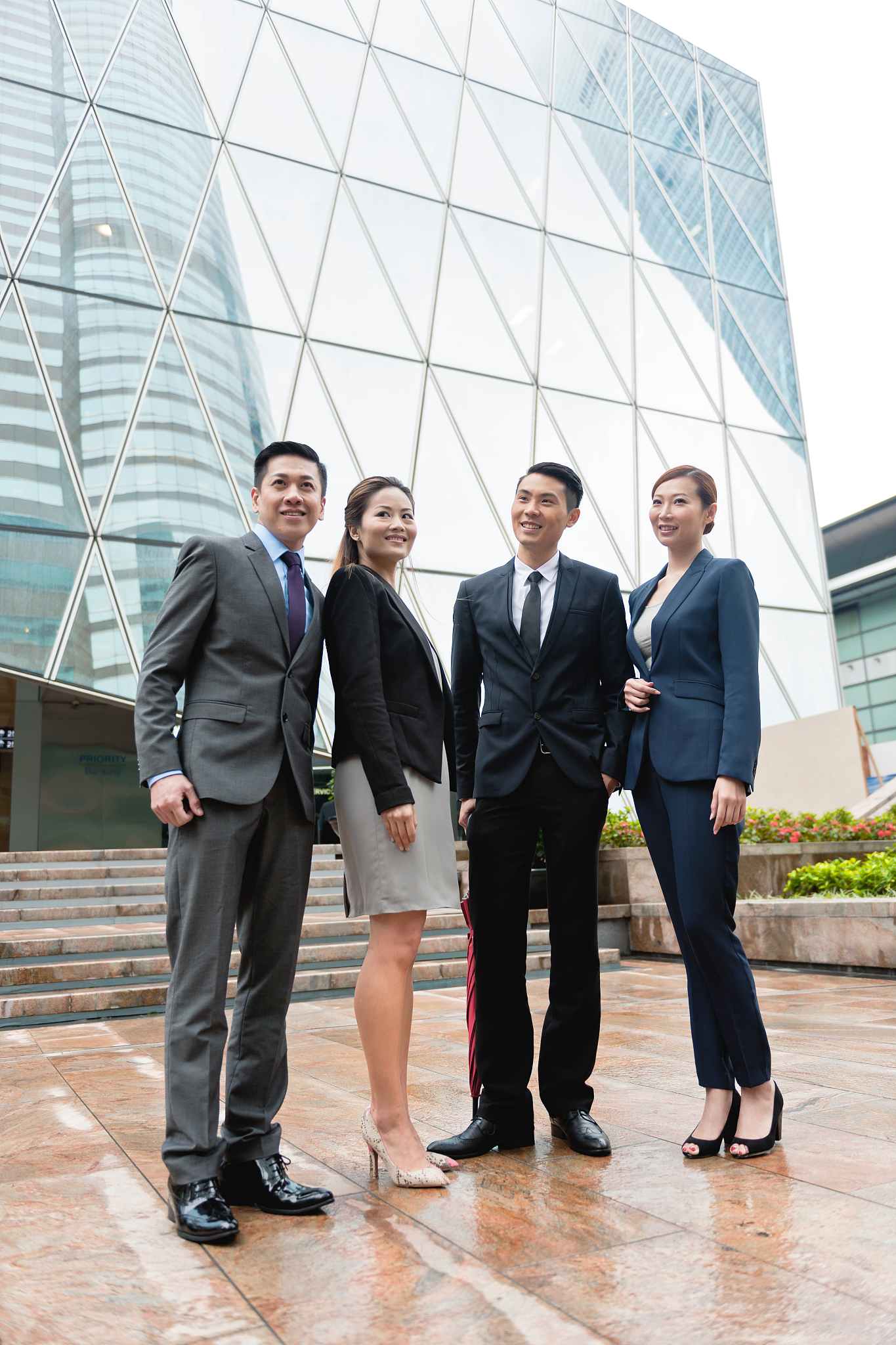 business people in hong kong, china