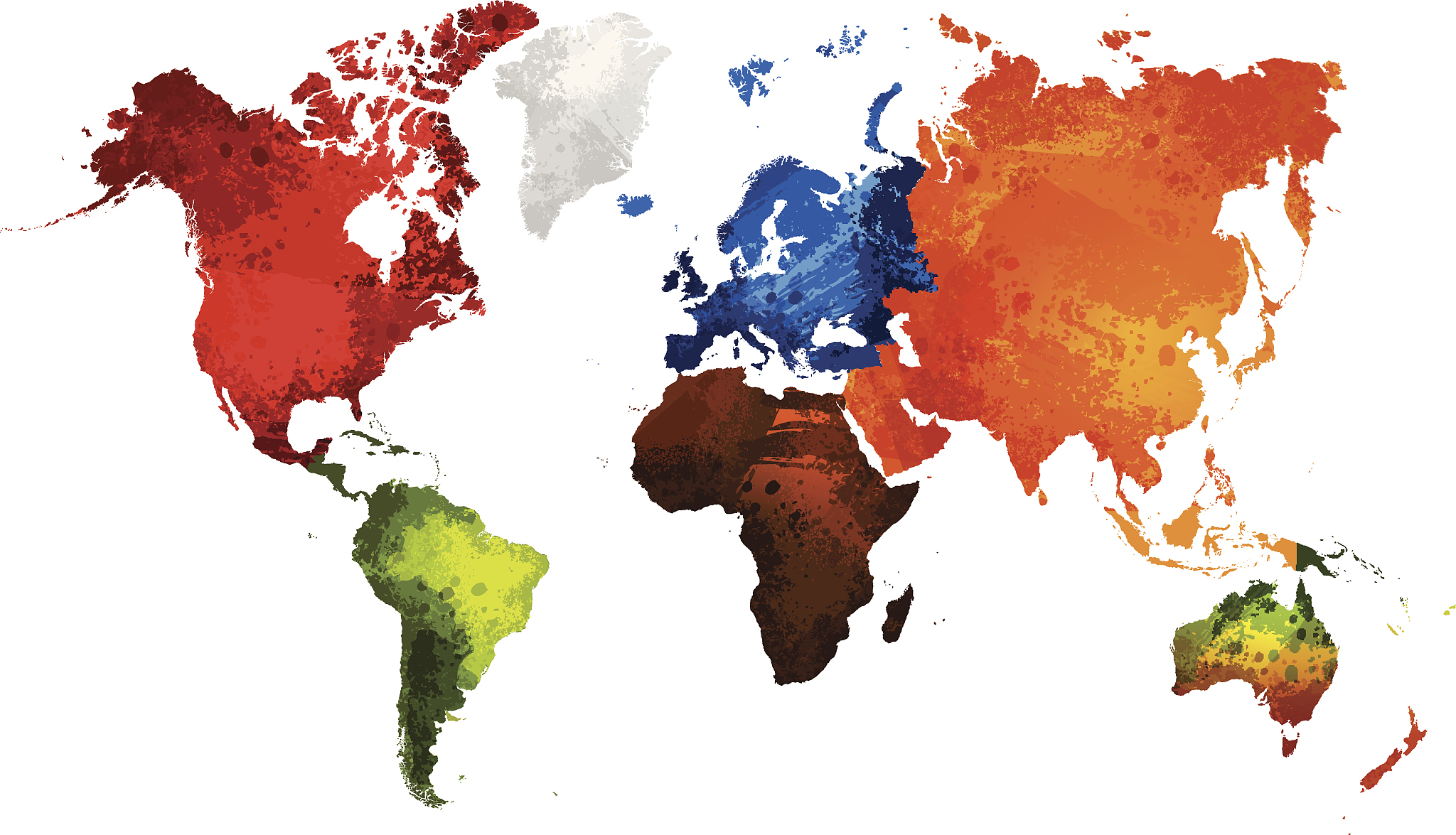 world map (grunge)