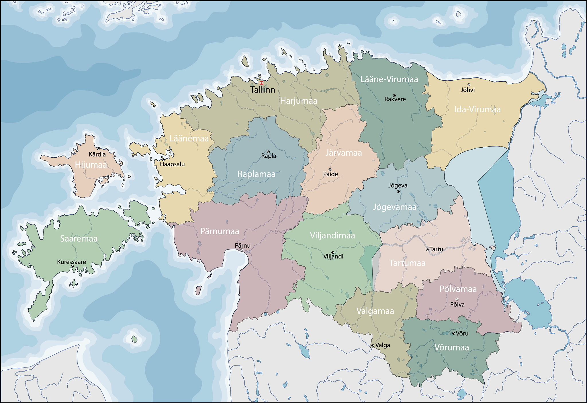 map of estonia
