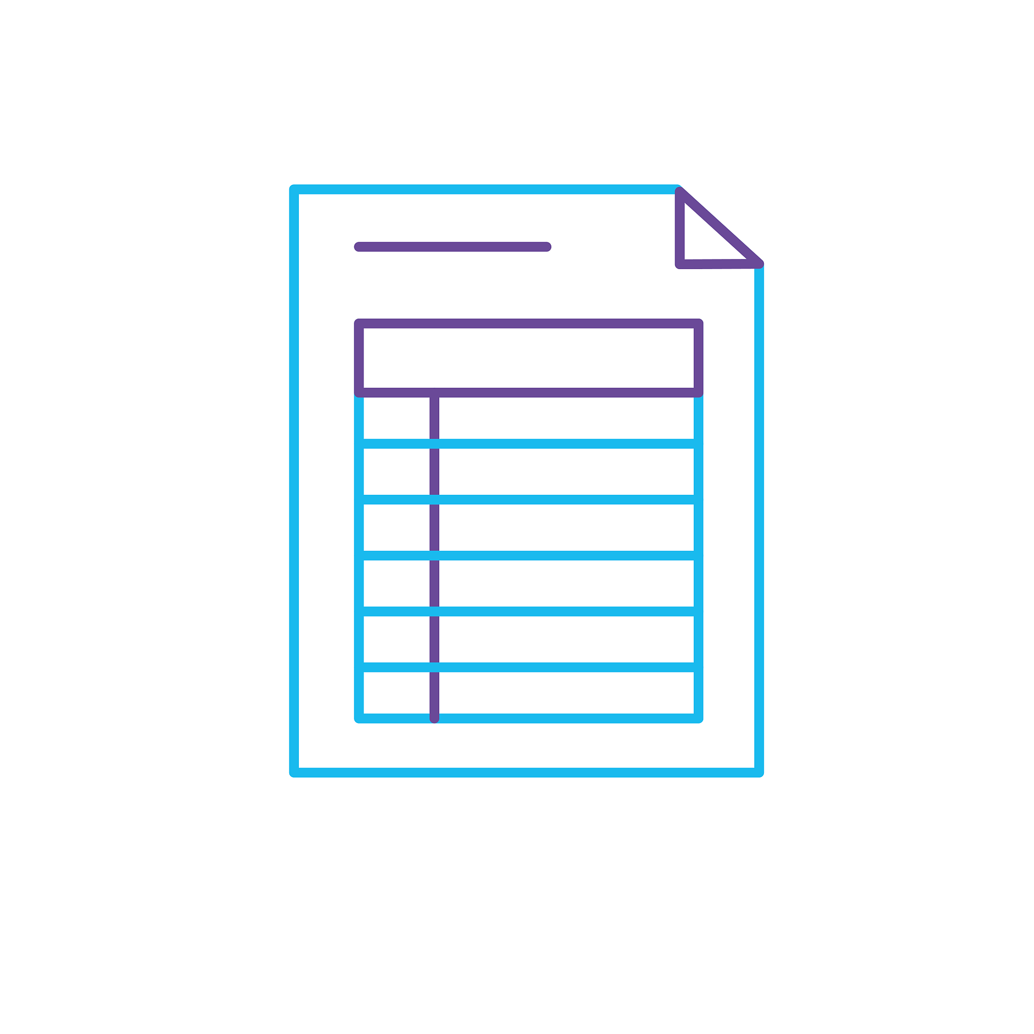 line business information document paper data