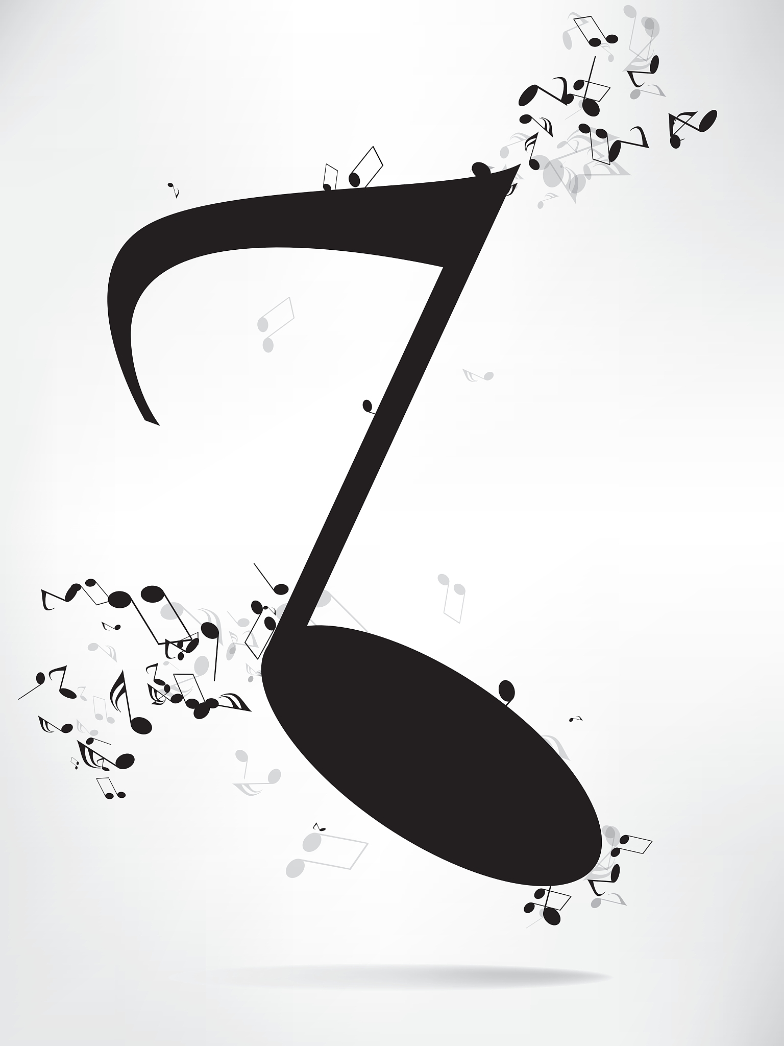 music background with notes