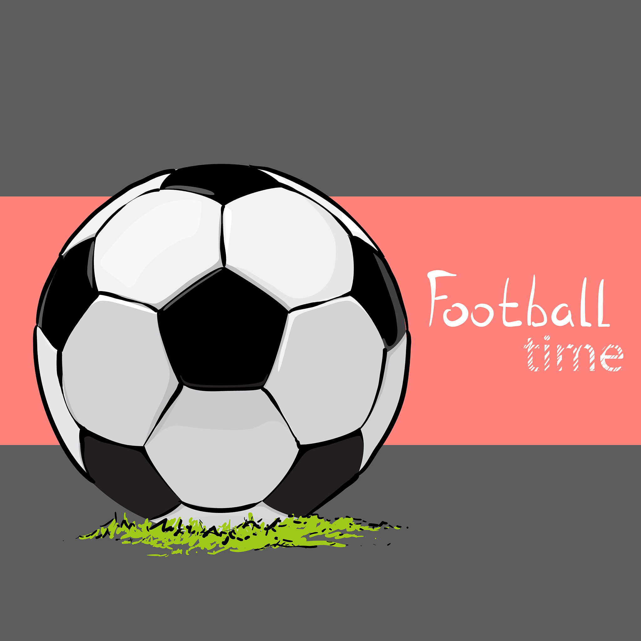 soccer ball on a design background