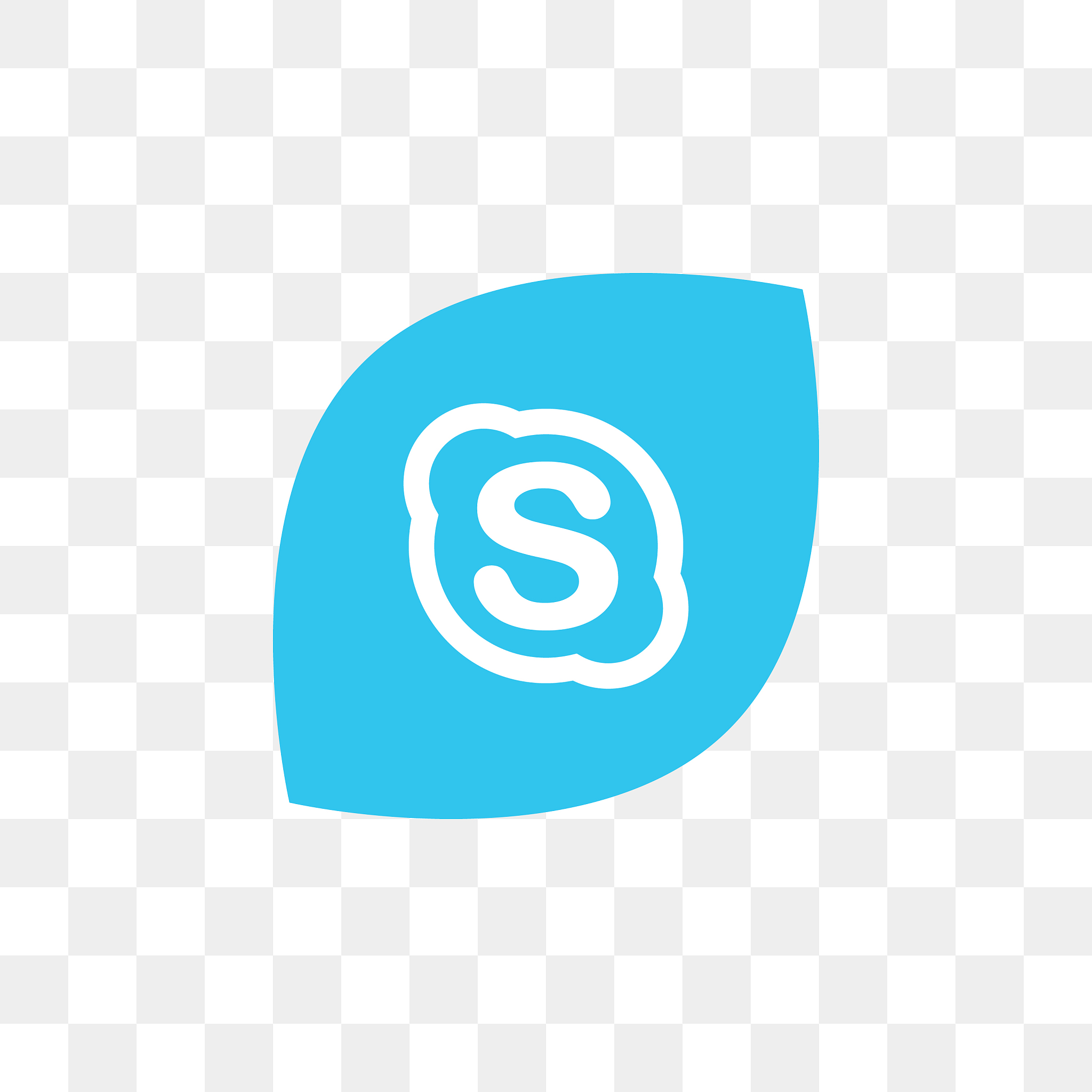skype social media icon design template