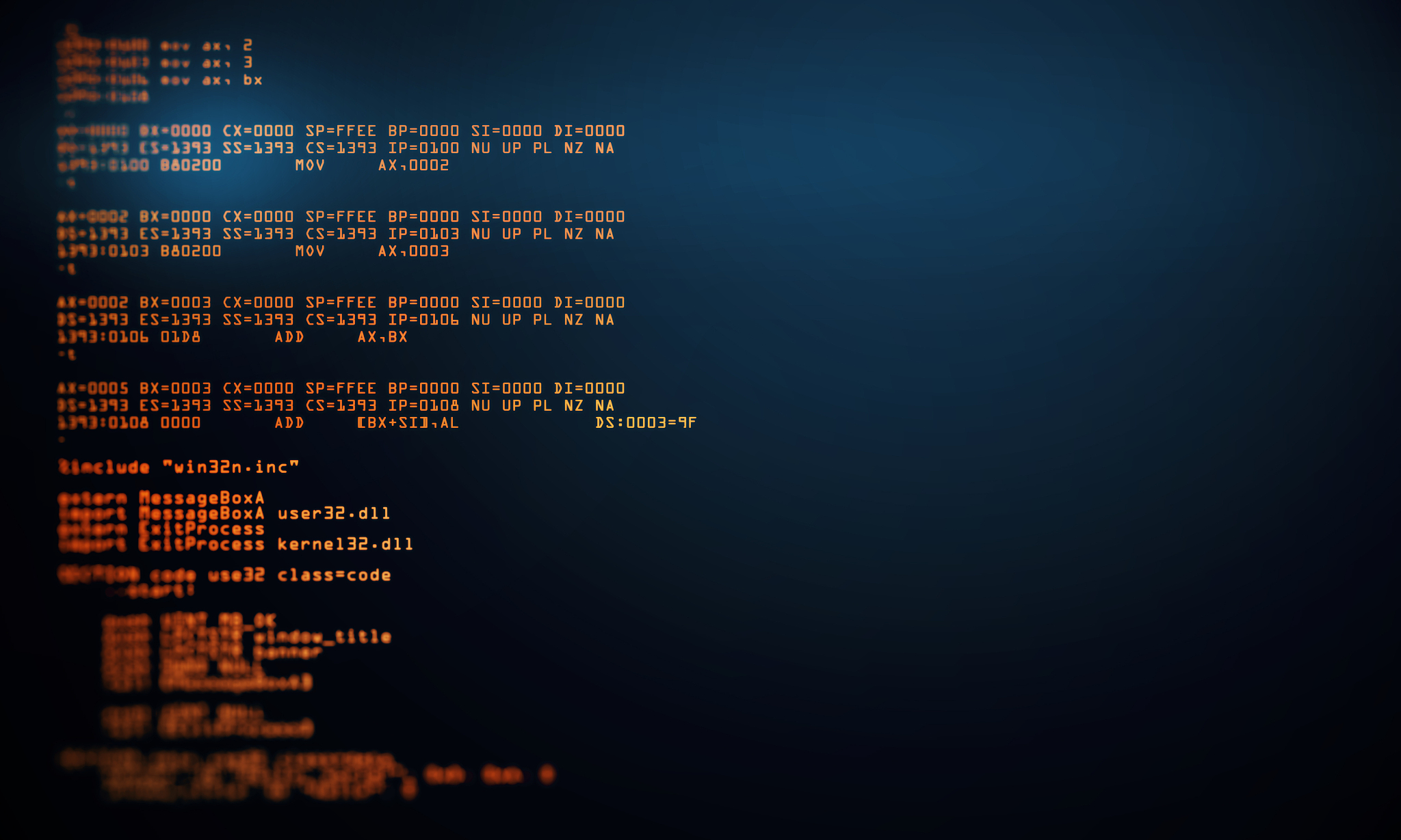 abstract coding backdrop