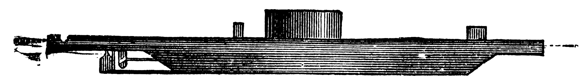 uss monitor, vintage engraved illustration