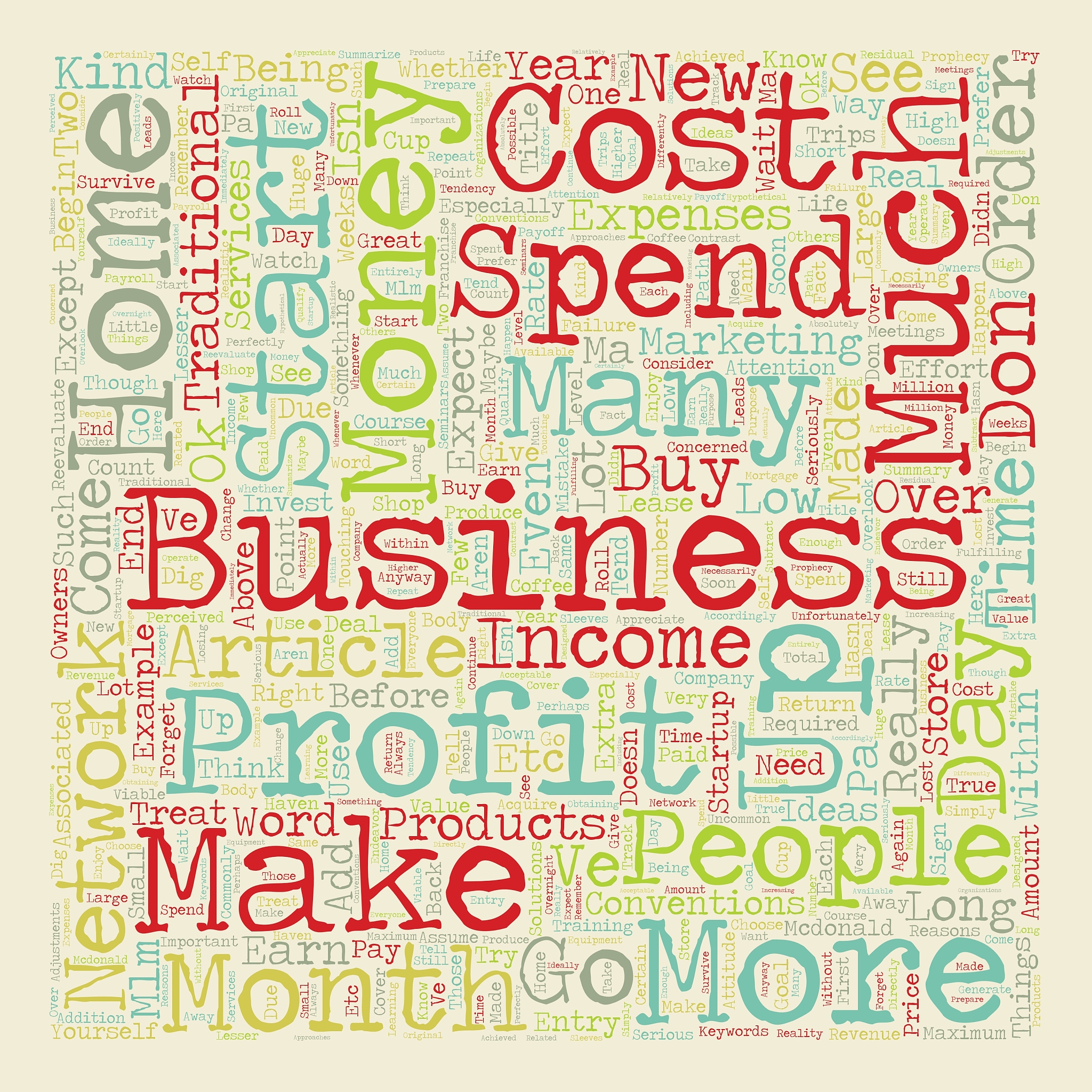 how long before you make money text background