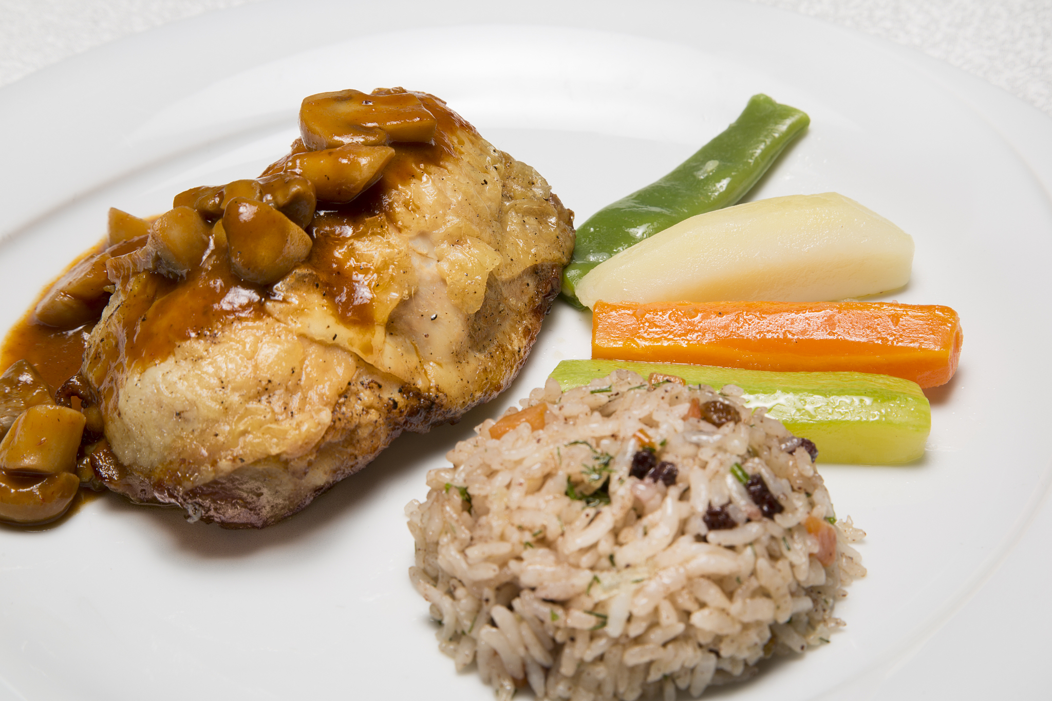 请你为我推荐下午饭打的四个菜要求健康好吃