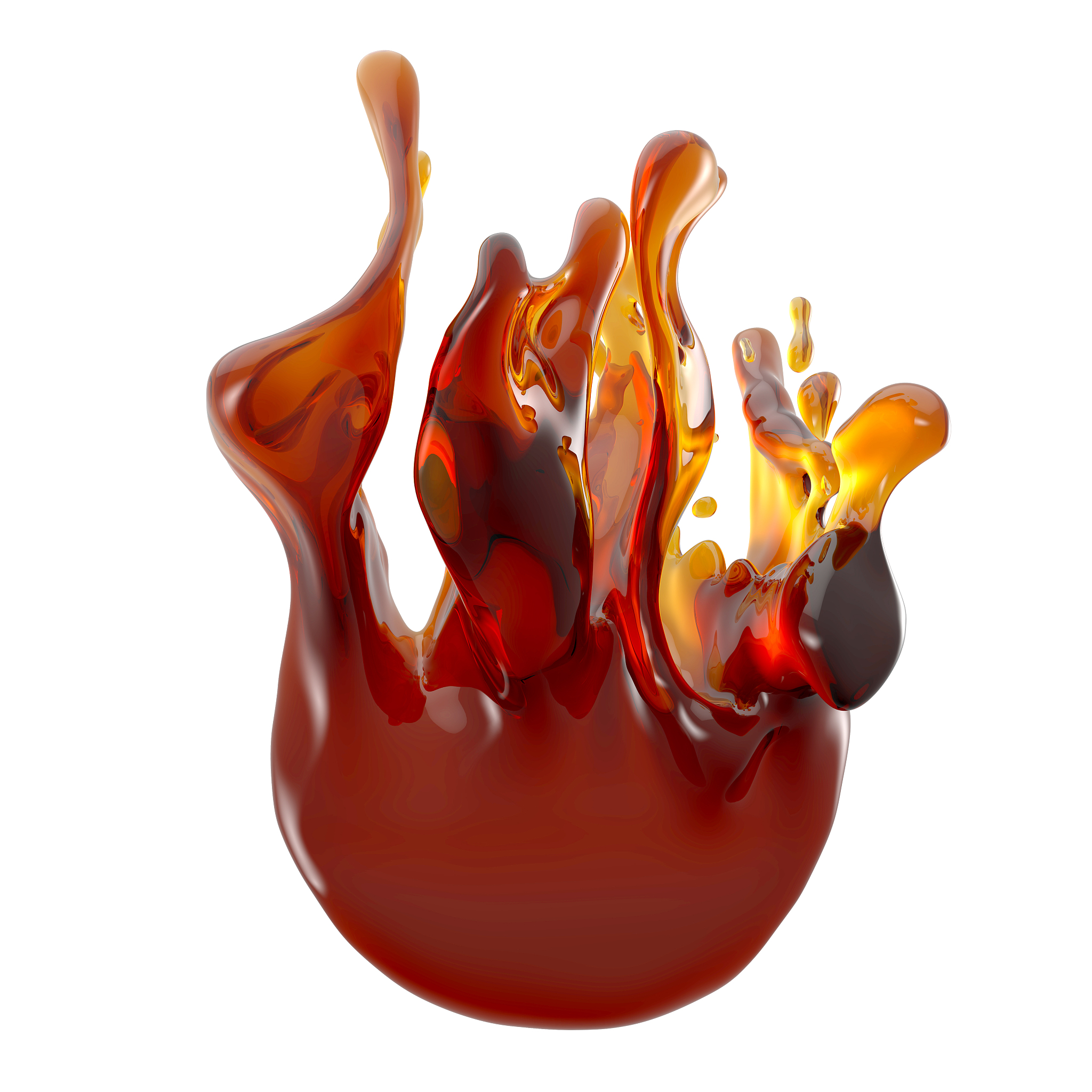 3d abstract liquid splash