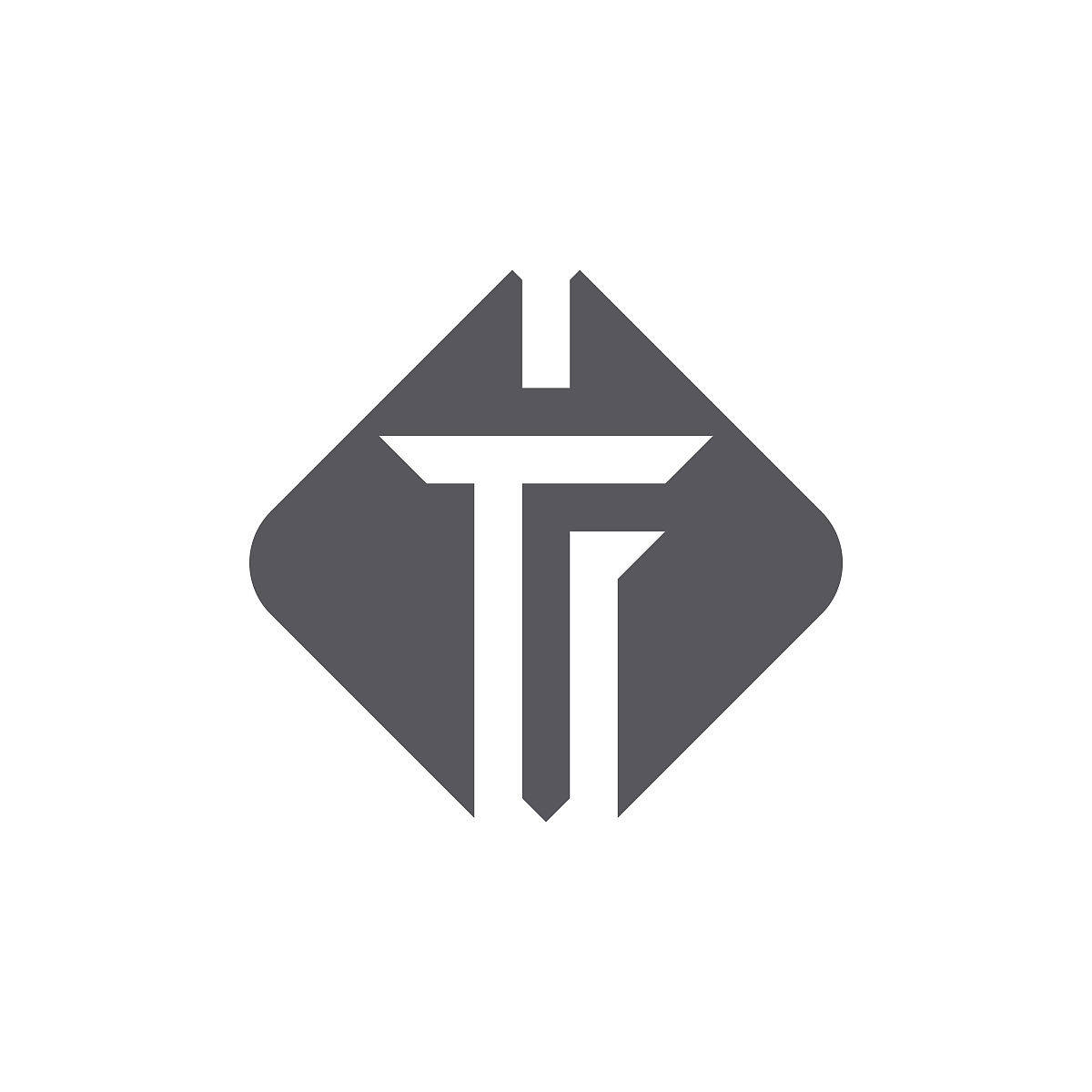 剑标志图标与tf字母初始的标志矢量