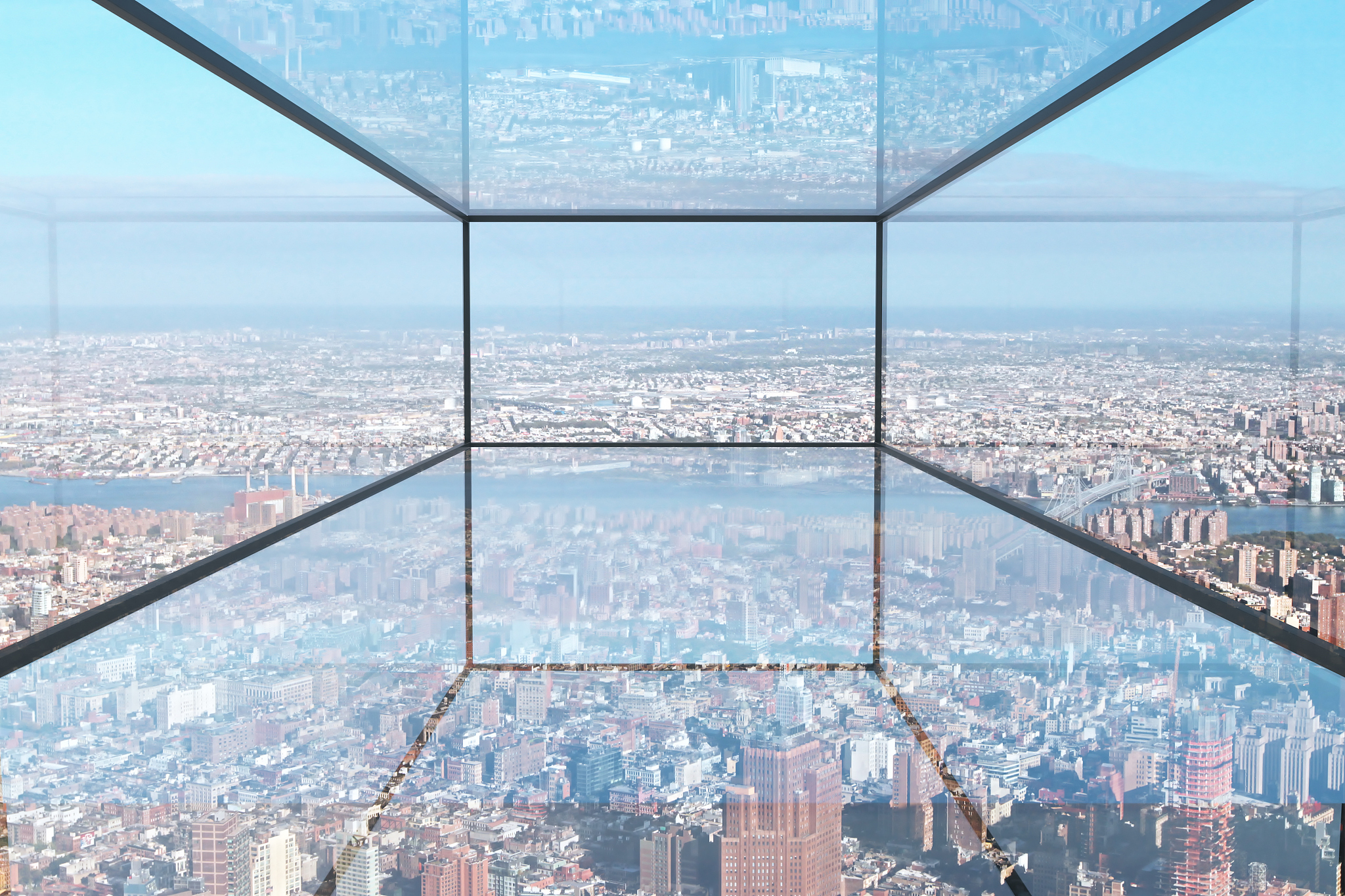 transparent glass room