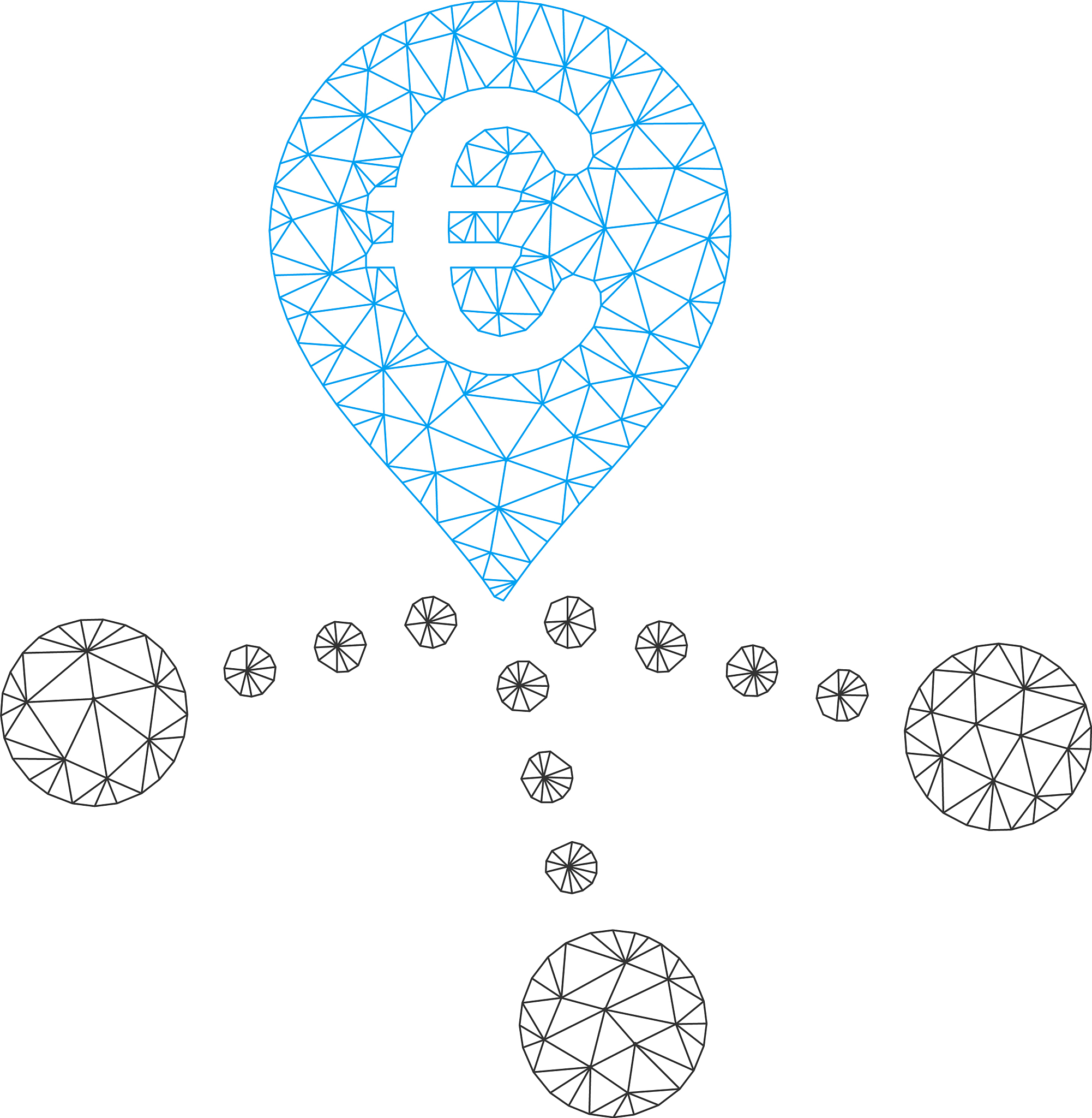 euro bank branches mesh network model
