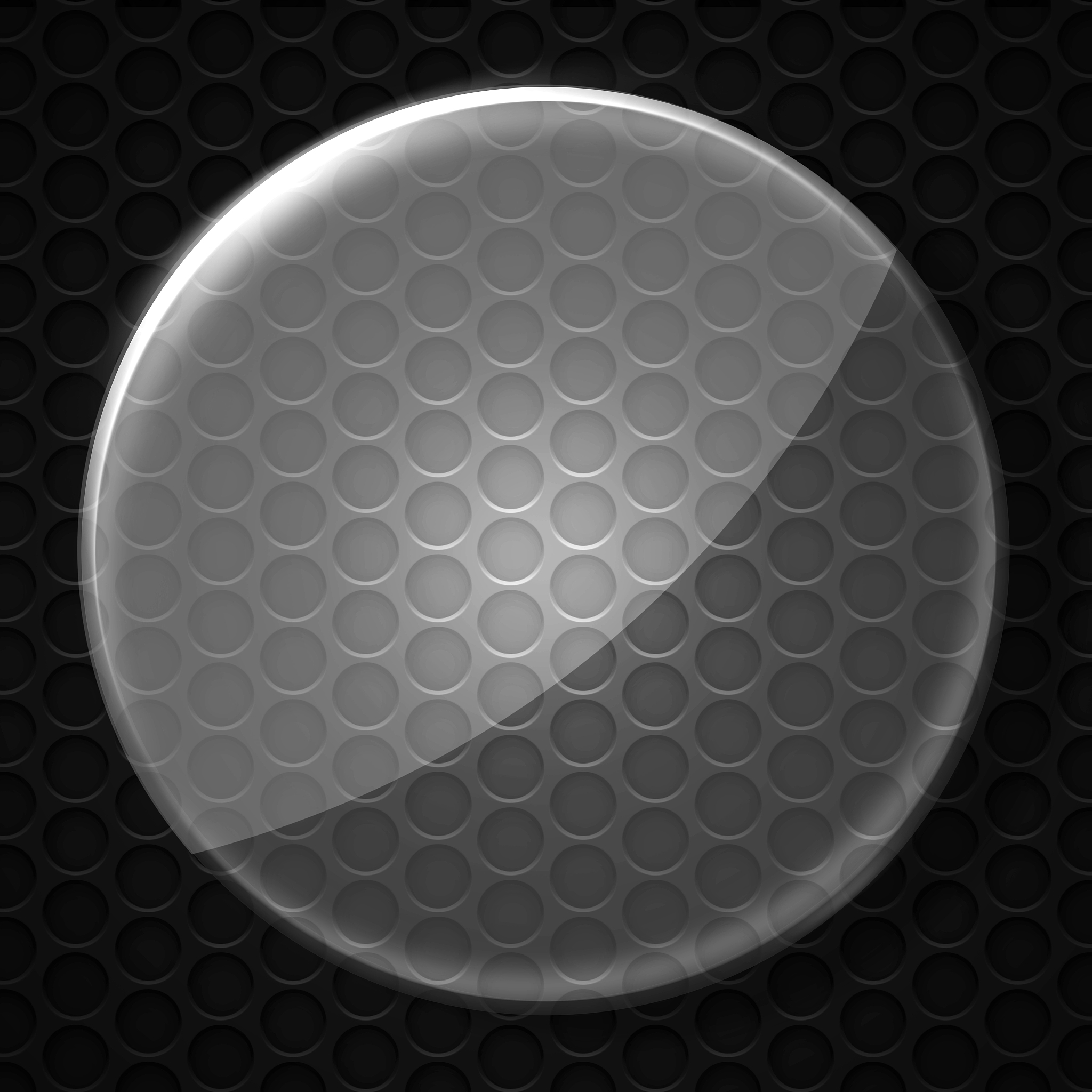 set 8. glass on black metallic mesh wall.