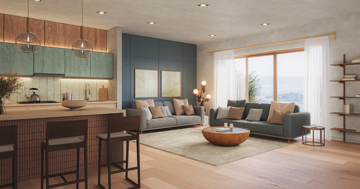 室内空间设计说明设计风格舒适现代化房间设置有两个卧室一大一小都配备有卫生间一个公共卫生间一个阅读室一个台球室一个会议室还配有厨房餐厅。