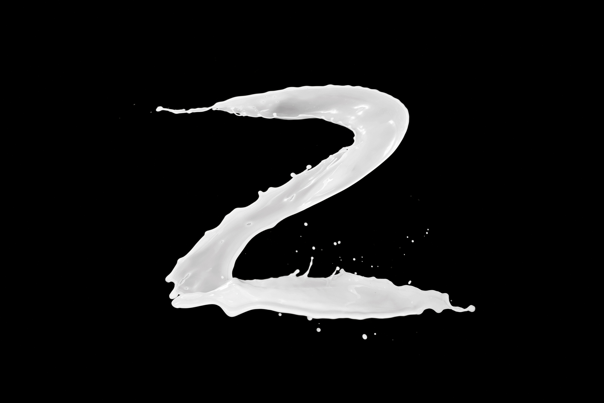 运动的牛奶符号字母z