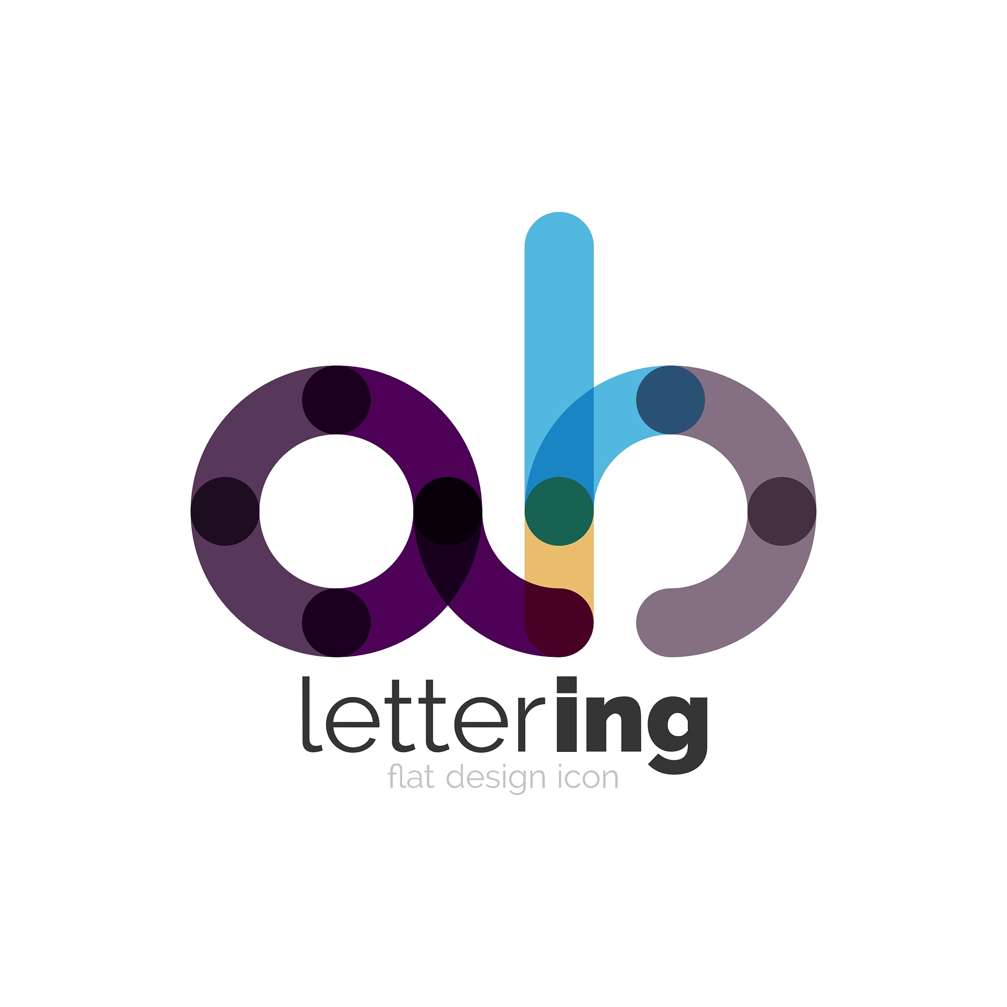 linear business logo letter