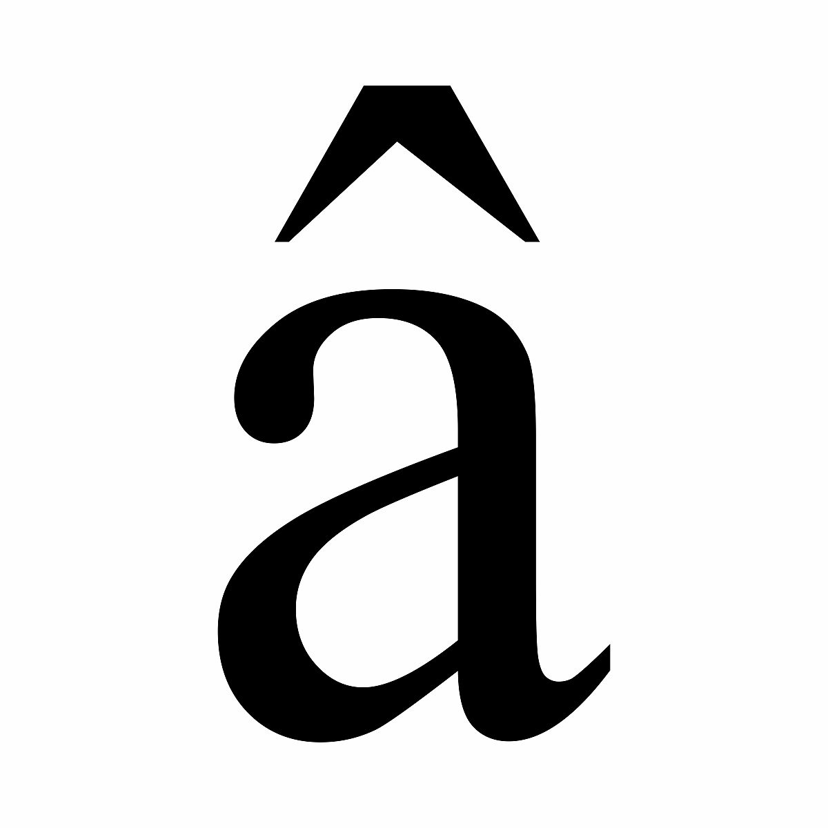 带抑扬音的字母