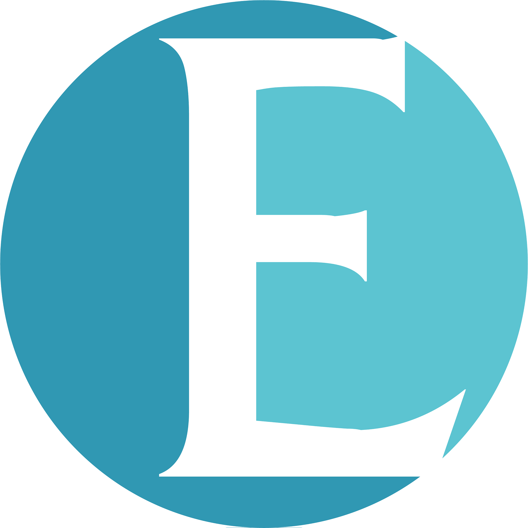 modern solution letter e