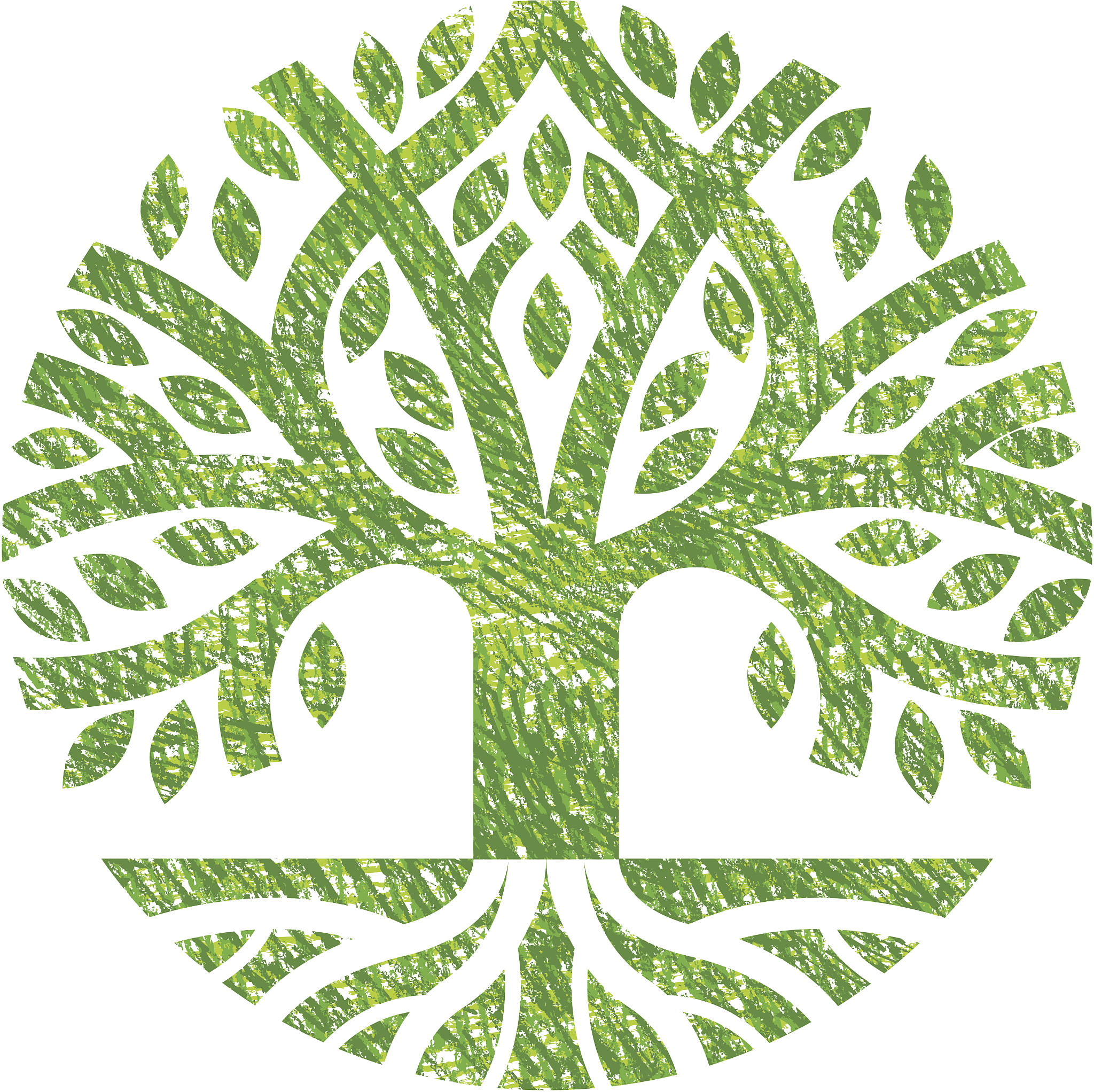scribbled tree symbol
