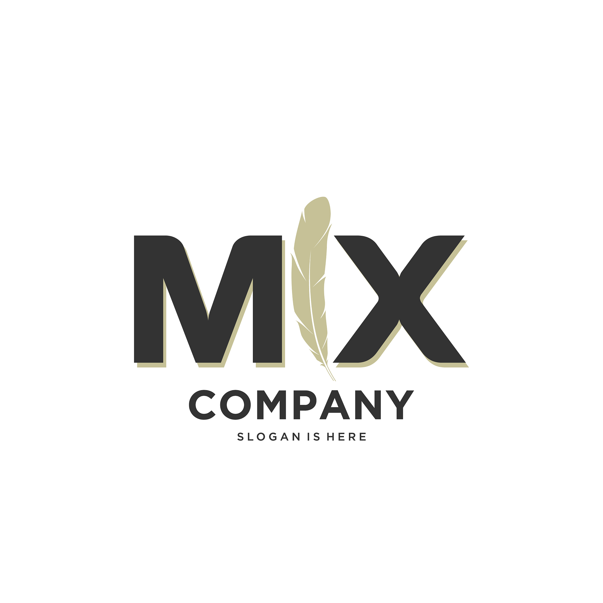 initial mx letter unique attractive creative