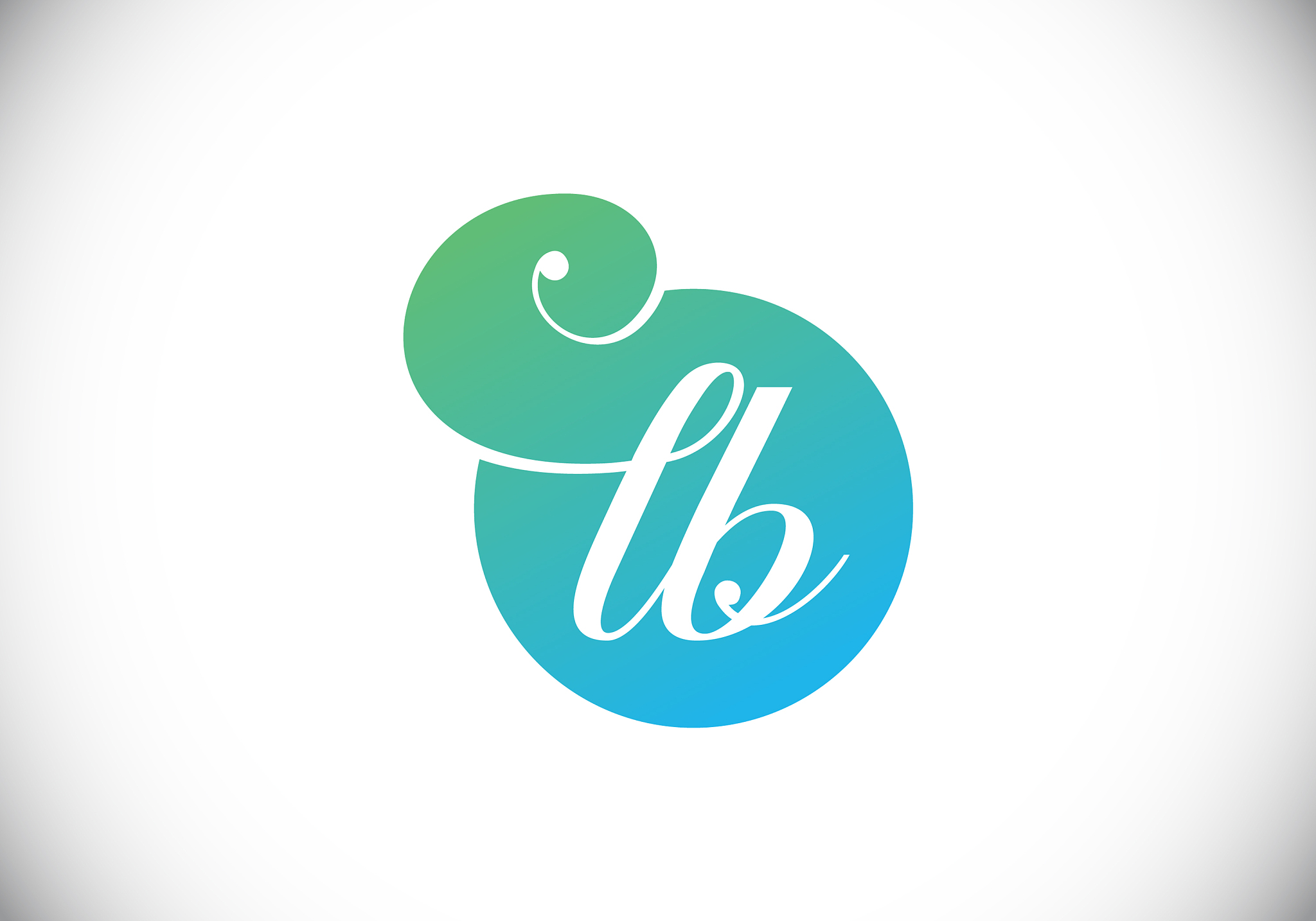 initial monogram letter lb logo design template l