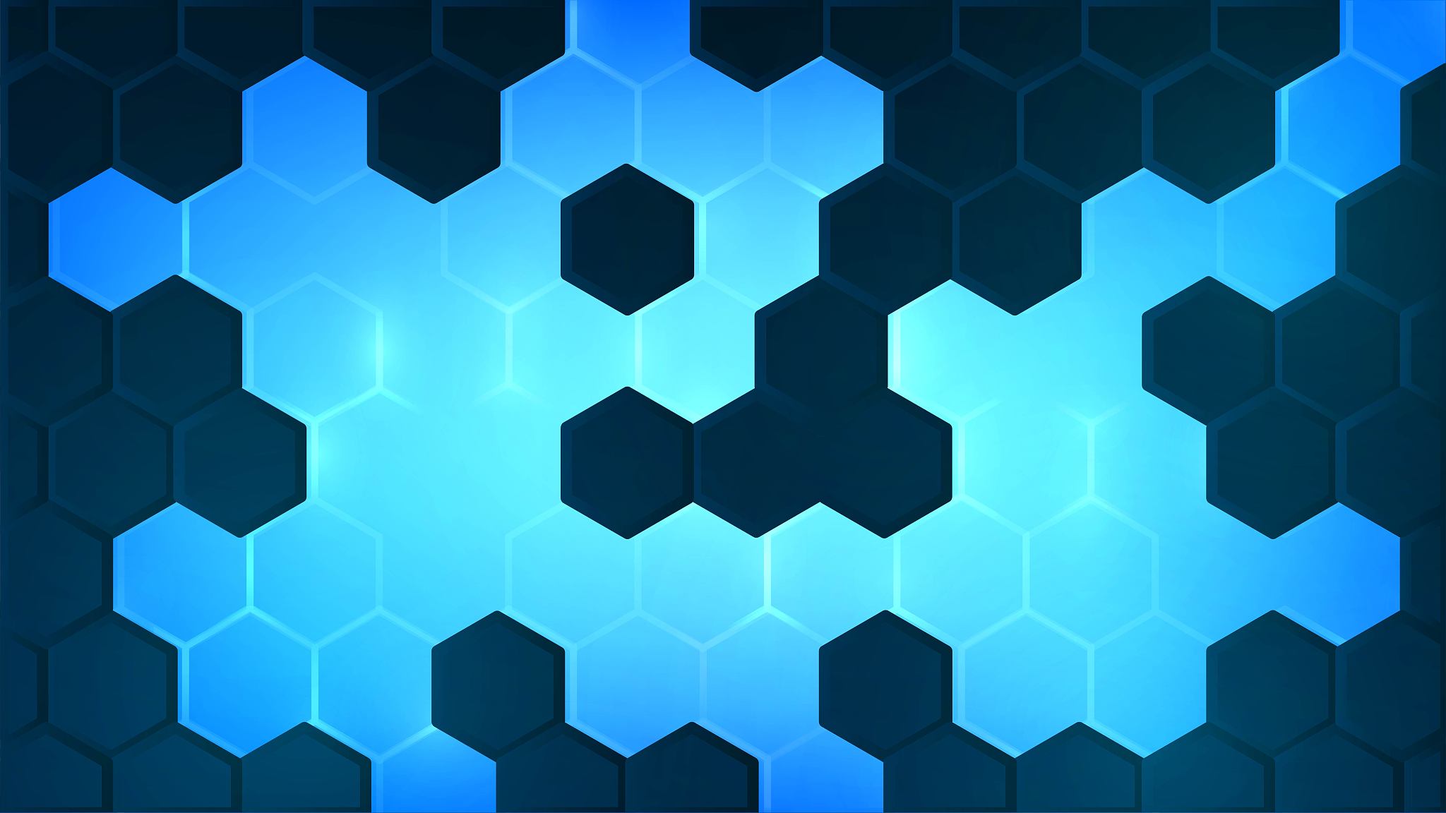 background with hexagonal blue surface