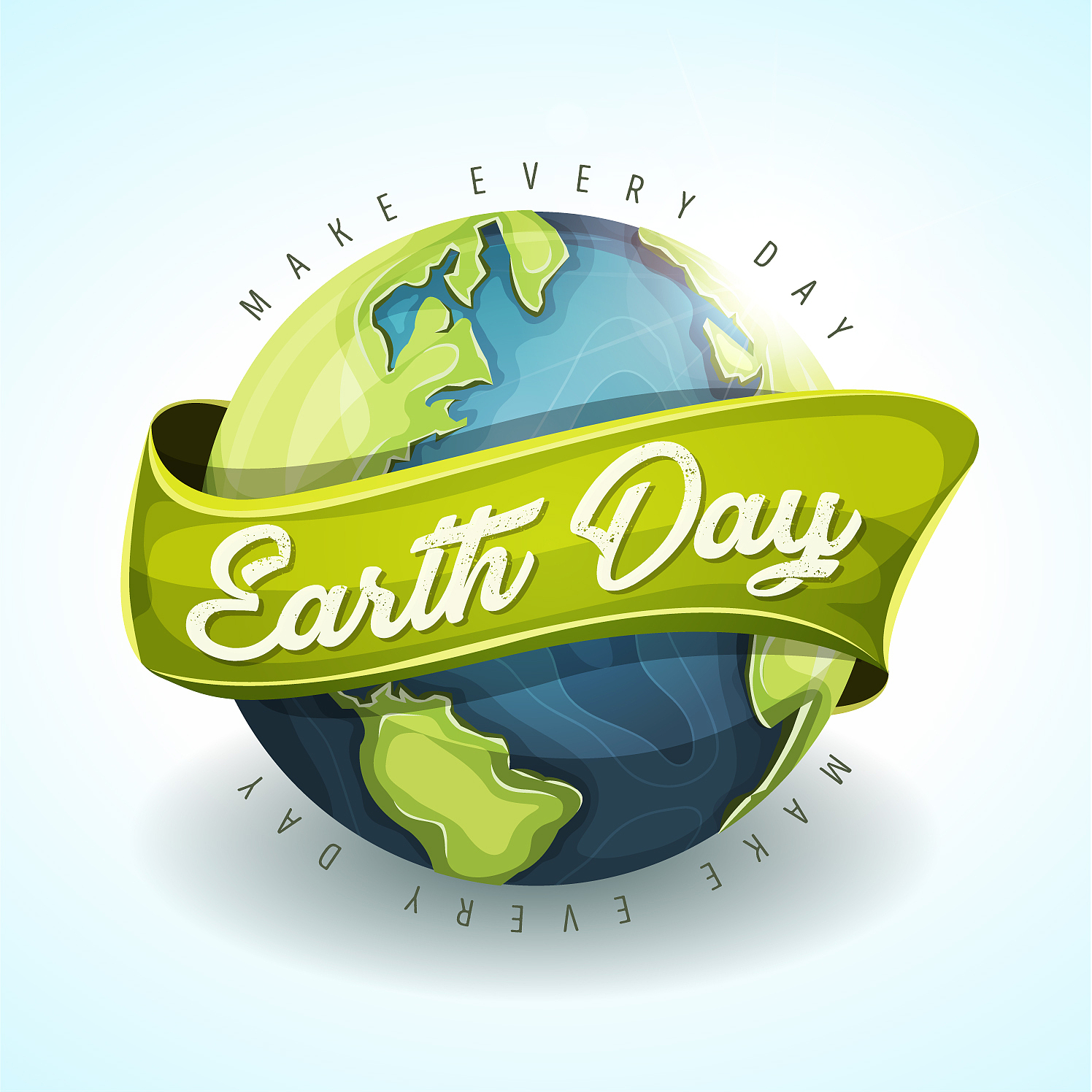 happy earth day holiday banner