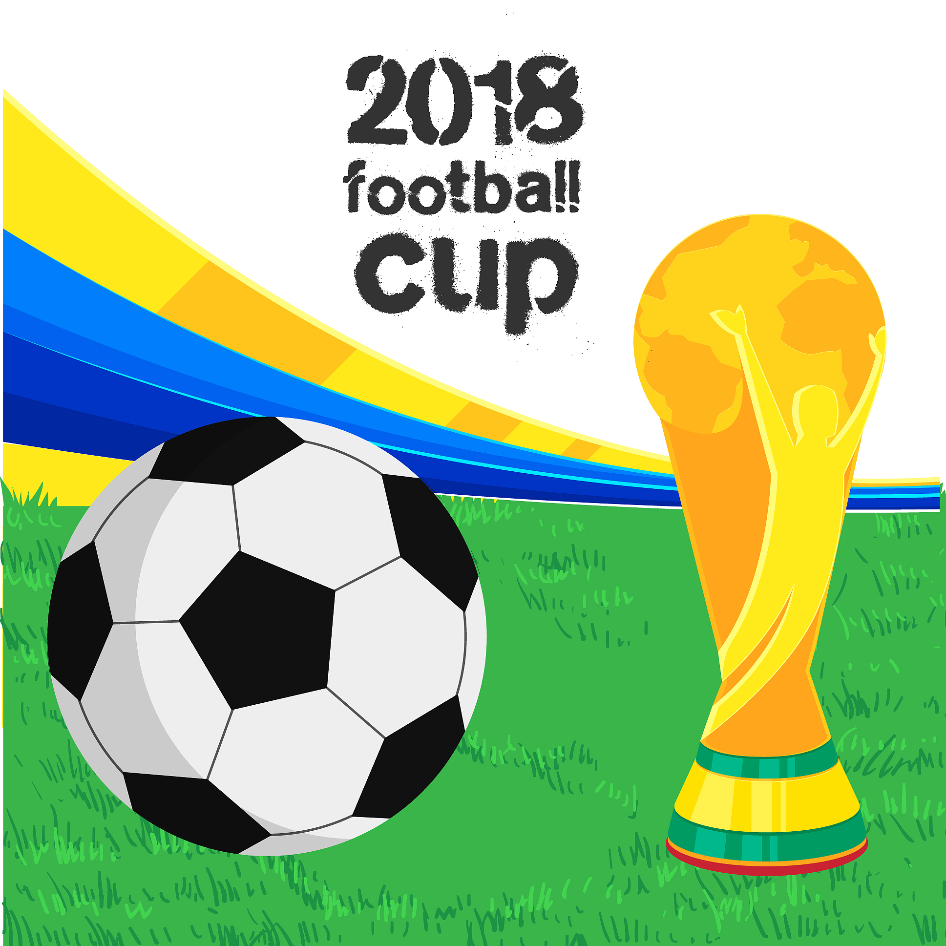 2018 football cup football championship cup green